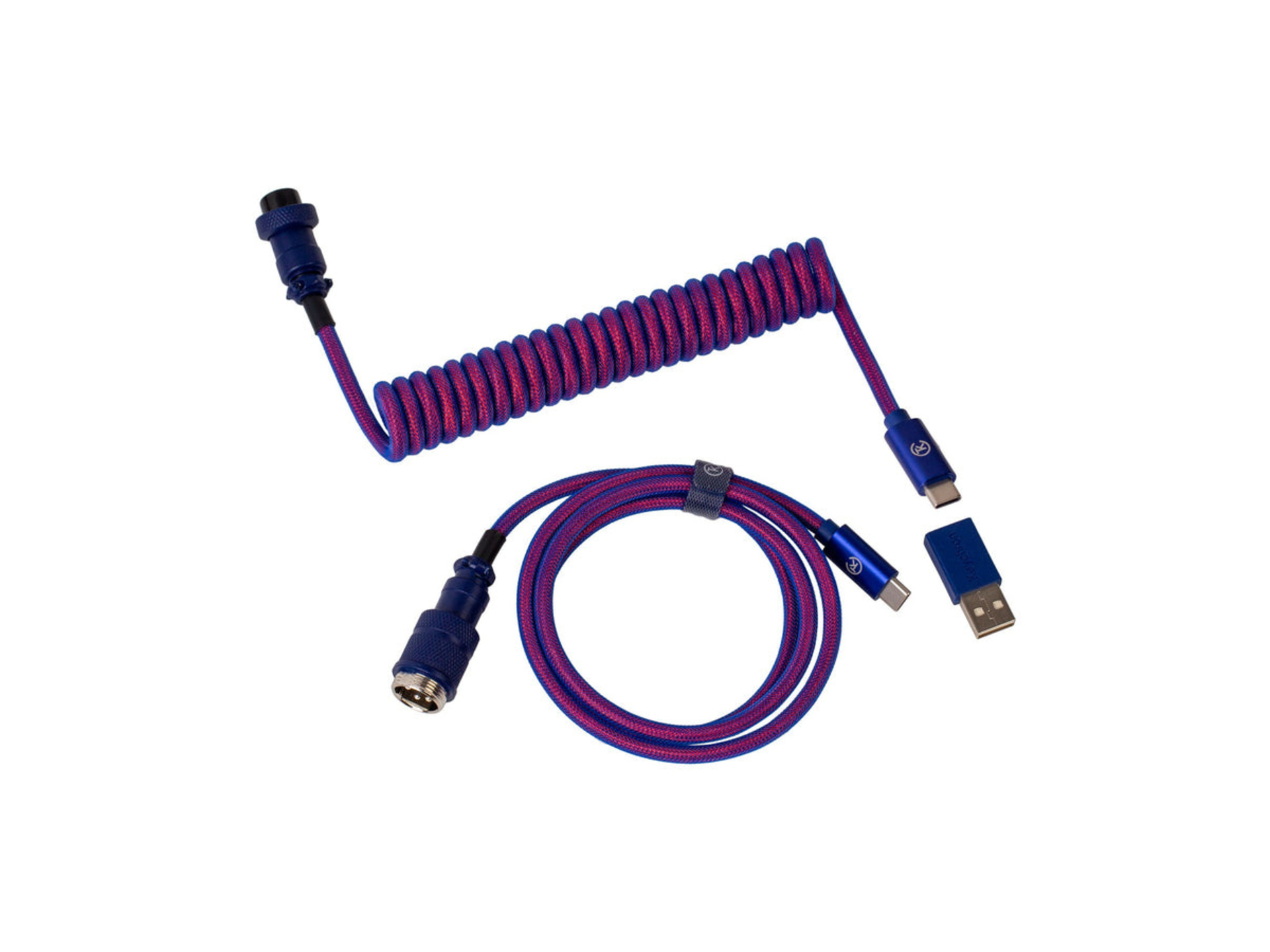 Keychron Premium Coiled Aviator Cable (Purple)
