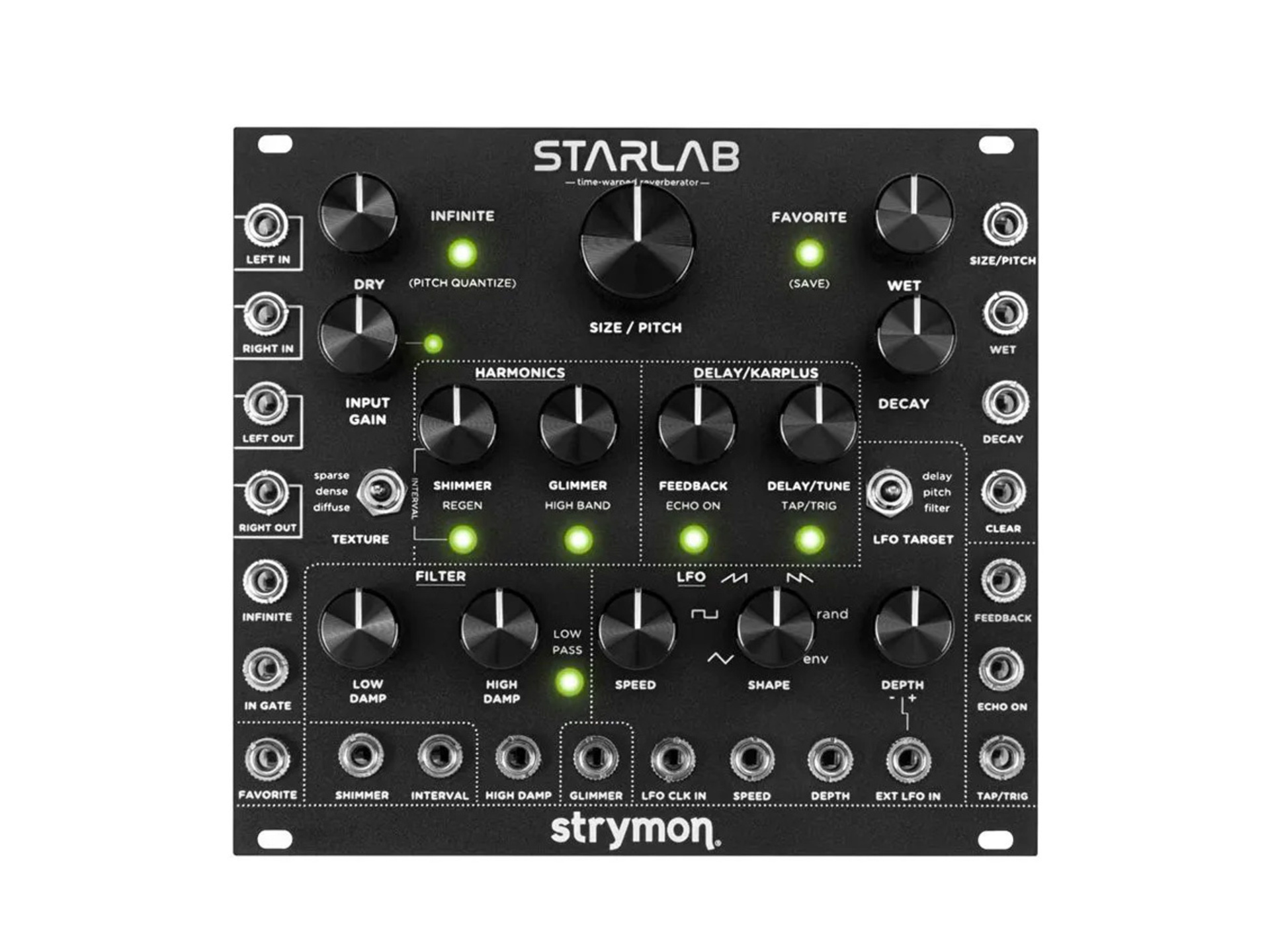 Strymon StarLab Modular Time Warped Reverberator (Black)