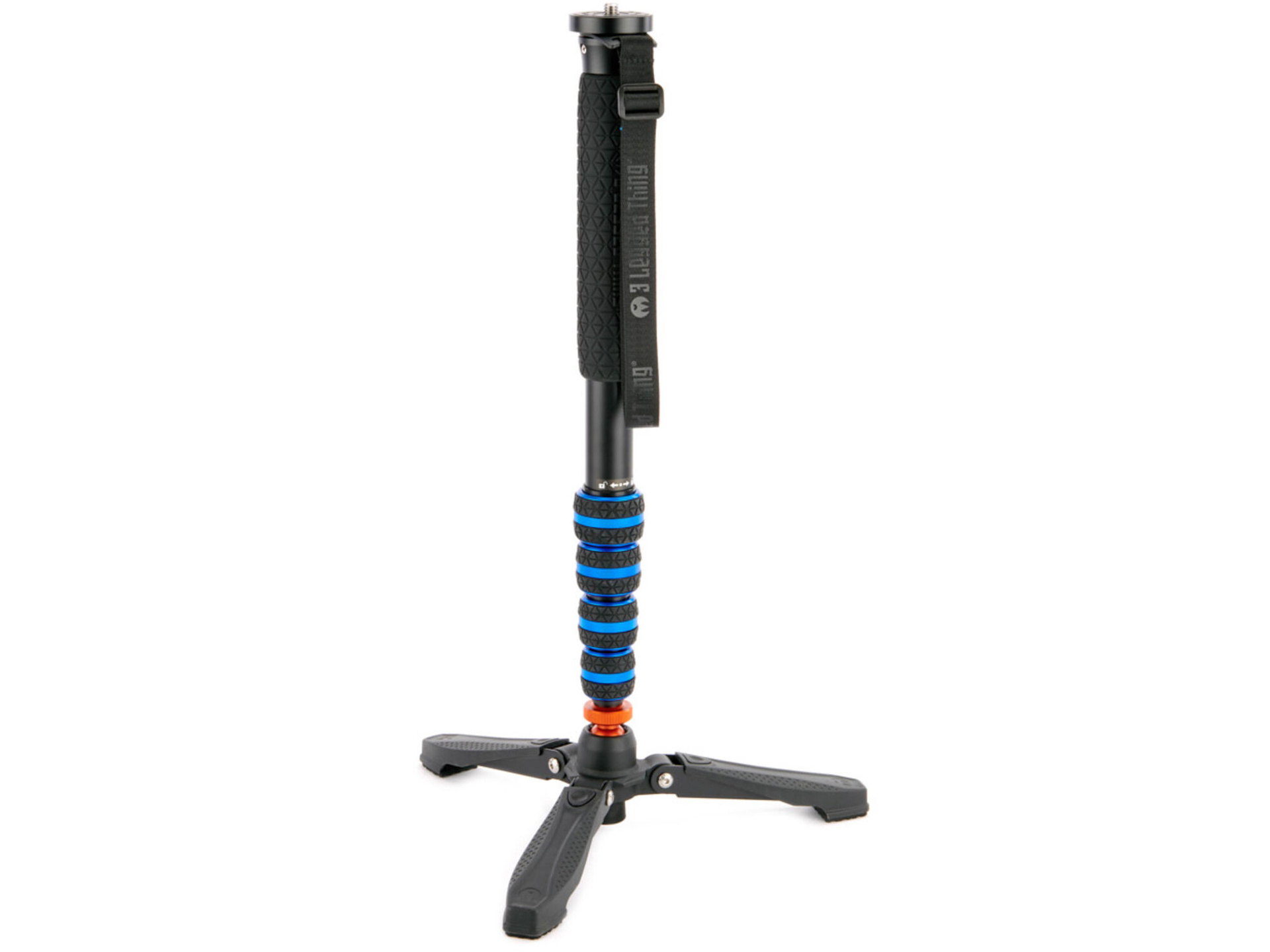 3 Legged Thing Taylor 2.0 5-Section Magnesium Alloy Monopod with DocZ Foot Stabilizer Kit (Blue)