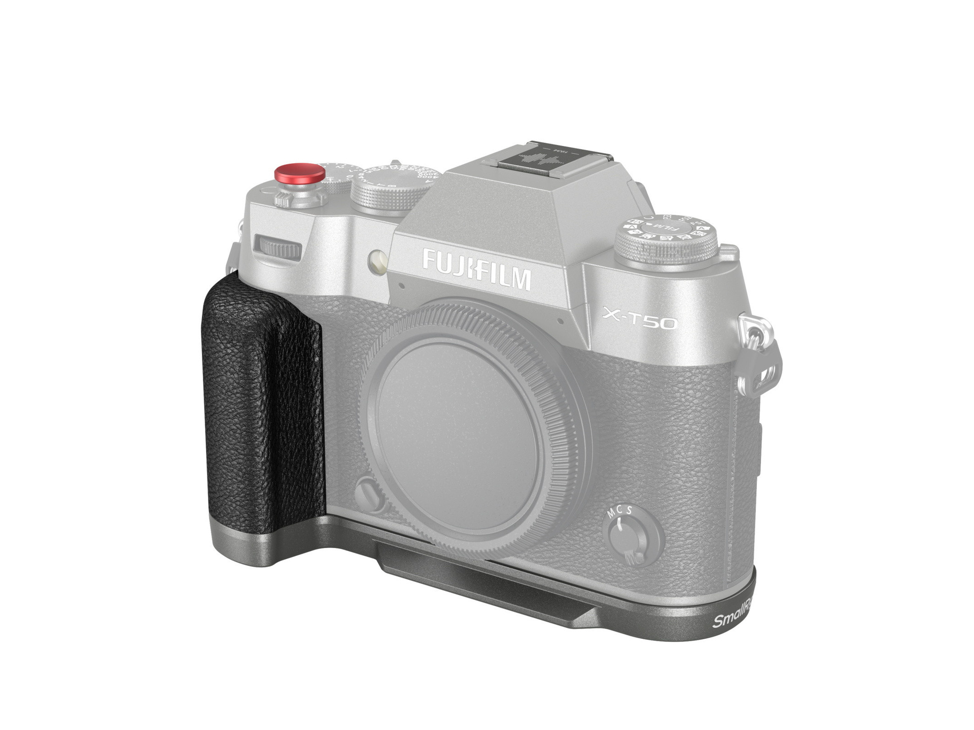 SmallRig 4712 Silicone L-Shape Handle for X-T50 (Charcoal Silver)