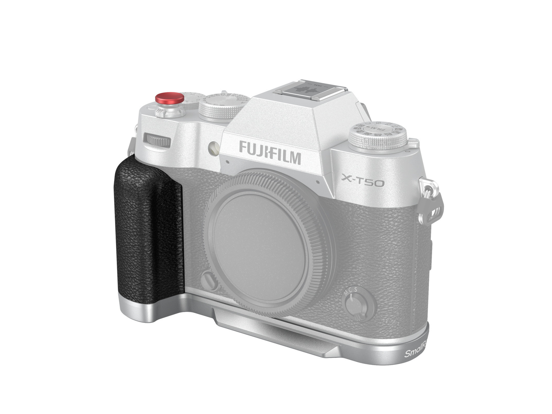 SmallRig 4713 Silicone L-Shape Handle for X-T50 (Sliver)
