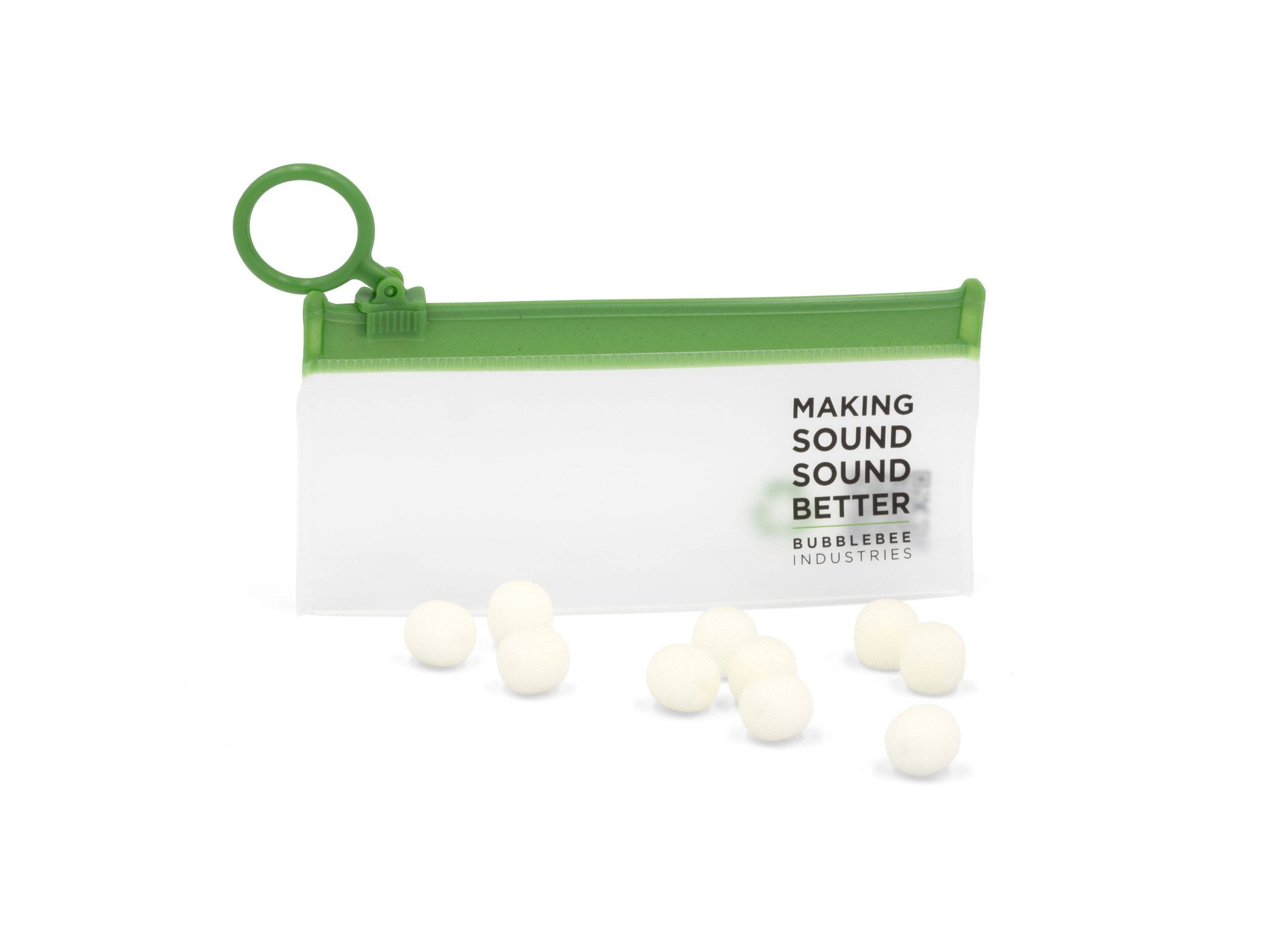 Bubblebee Industries The Microphone Foam for Lavalier Mics Pop Filter (Small, White, 10-Pack)