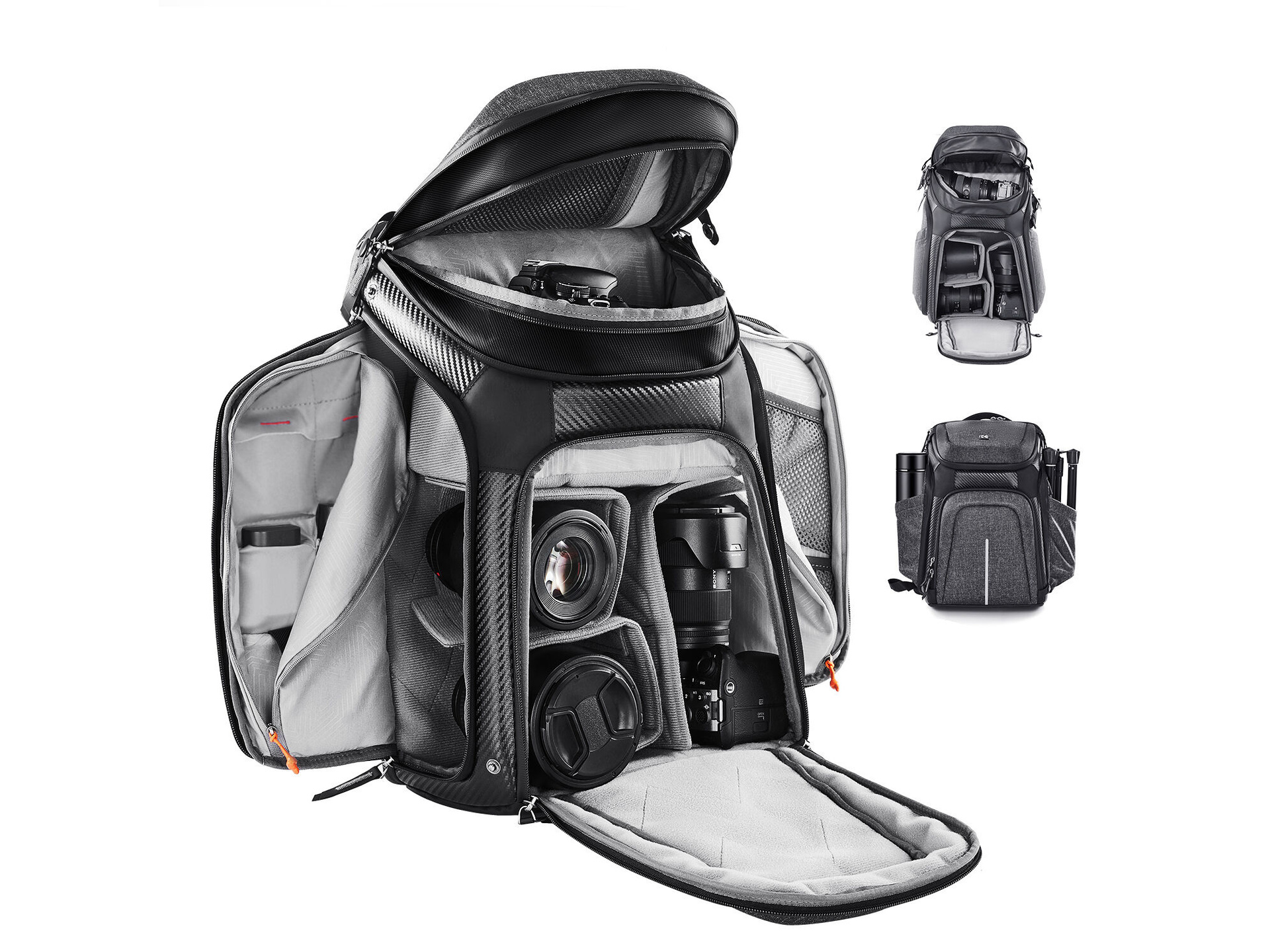 K&F Concept 2-Camera Backpack (Grey)