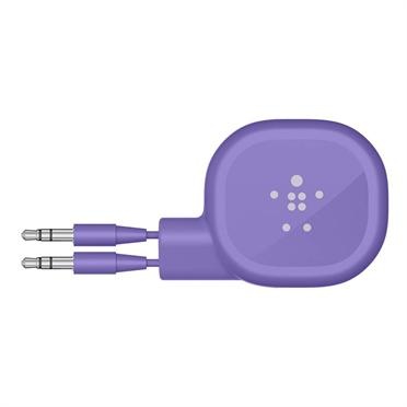 Belkin 3.5mm Retractable Audio Cable - 0.9m Purple