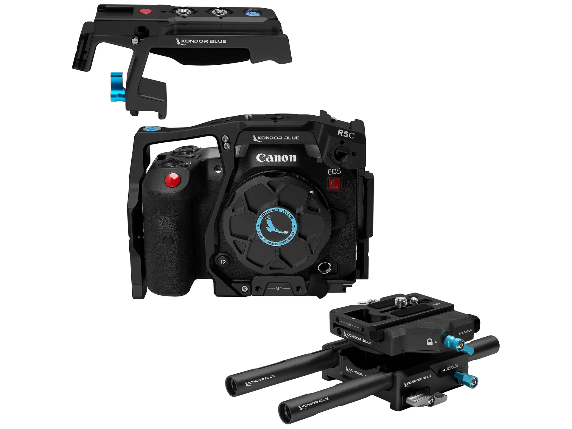 Kondor Blue Base Rig MK II for Canon R5 C (Raven Black)