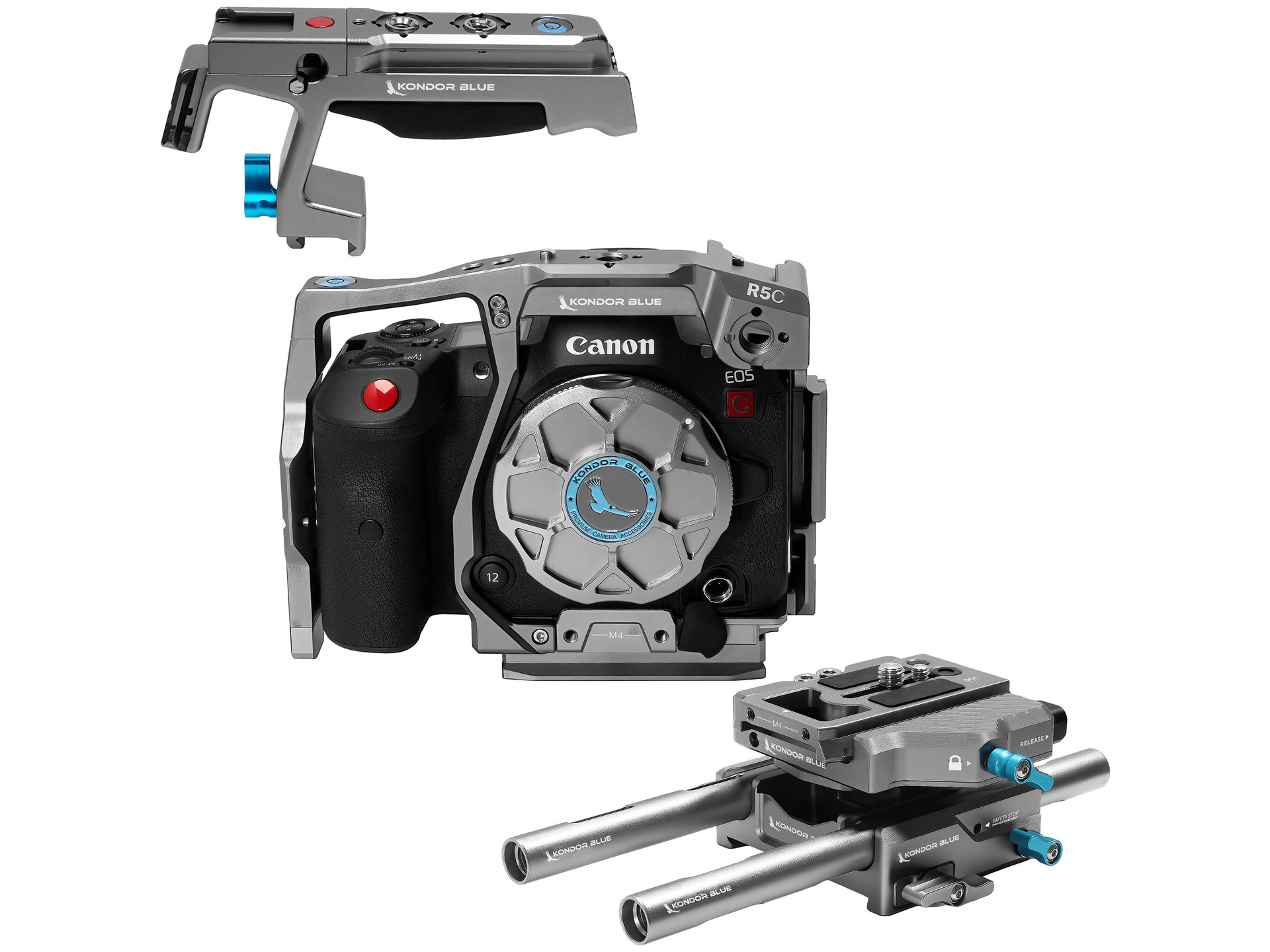 Kondor Blue Base Rig MK II for Canon R5 C (Space Gray)