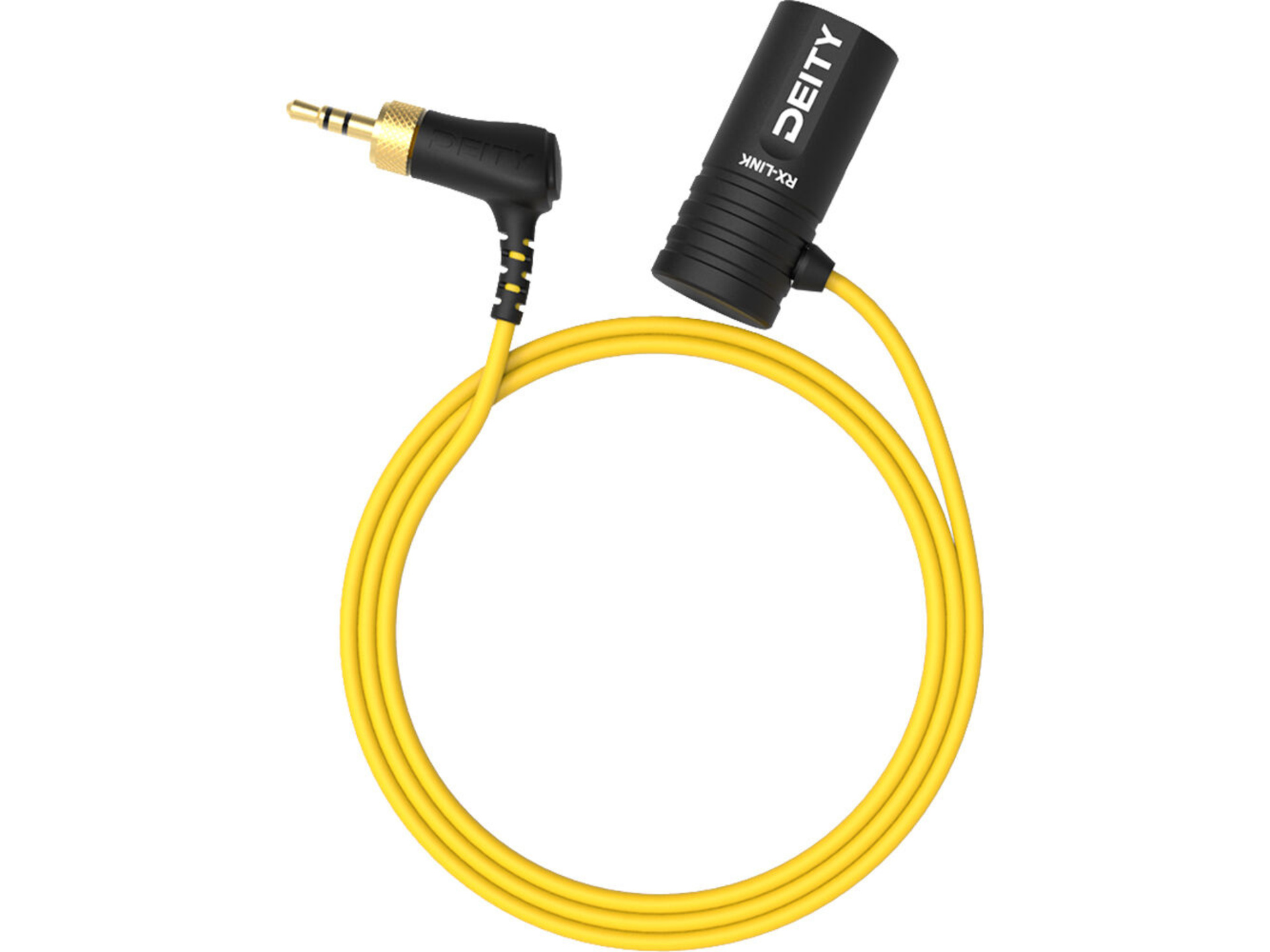 Deity RX-Link Locking Right Angle 3.5mm TRS Male to Right-Angle XLR Male Cable