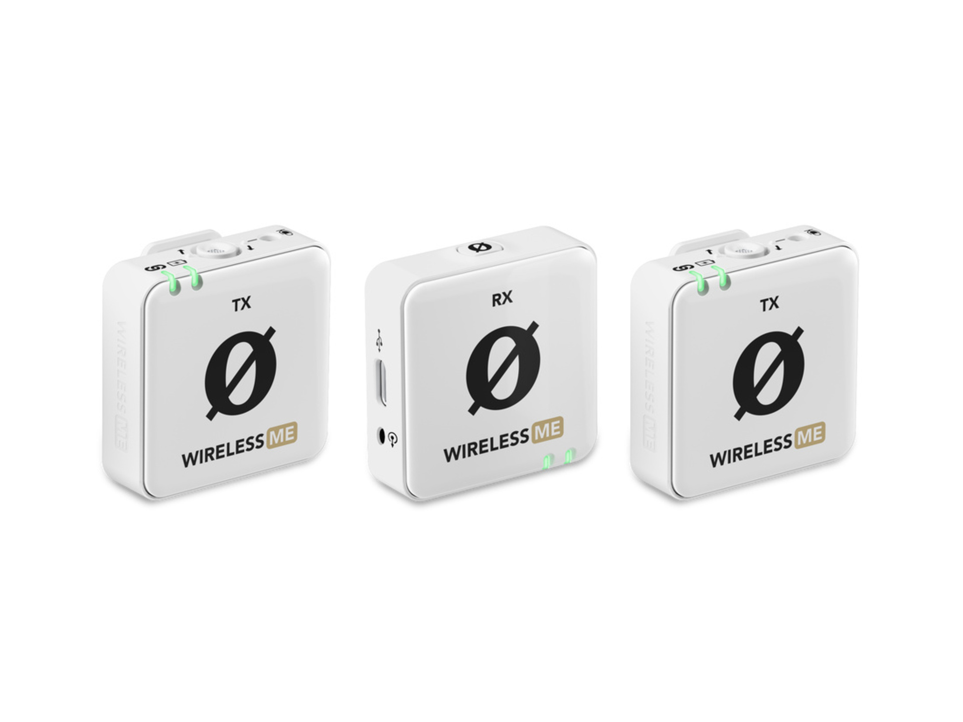 RODE Wireless ME Dual Channel Wireless Microphone System (2TX/1RX, White)