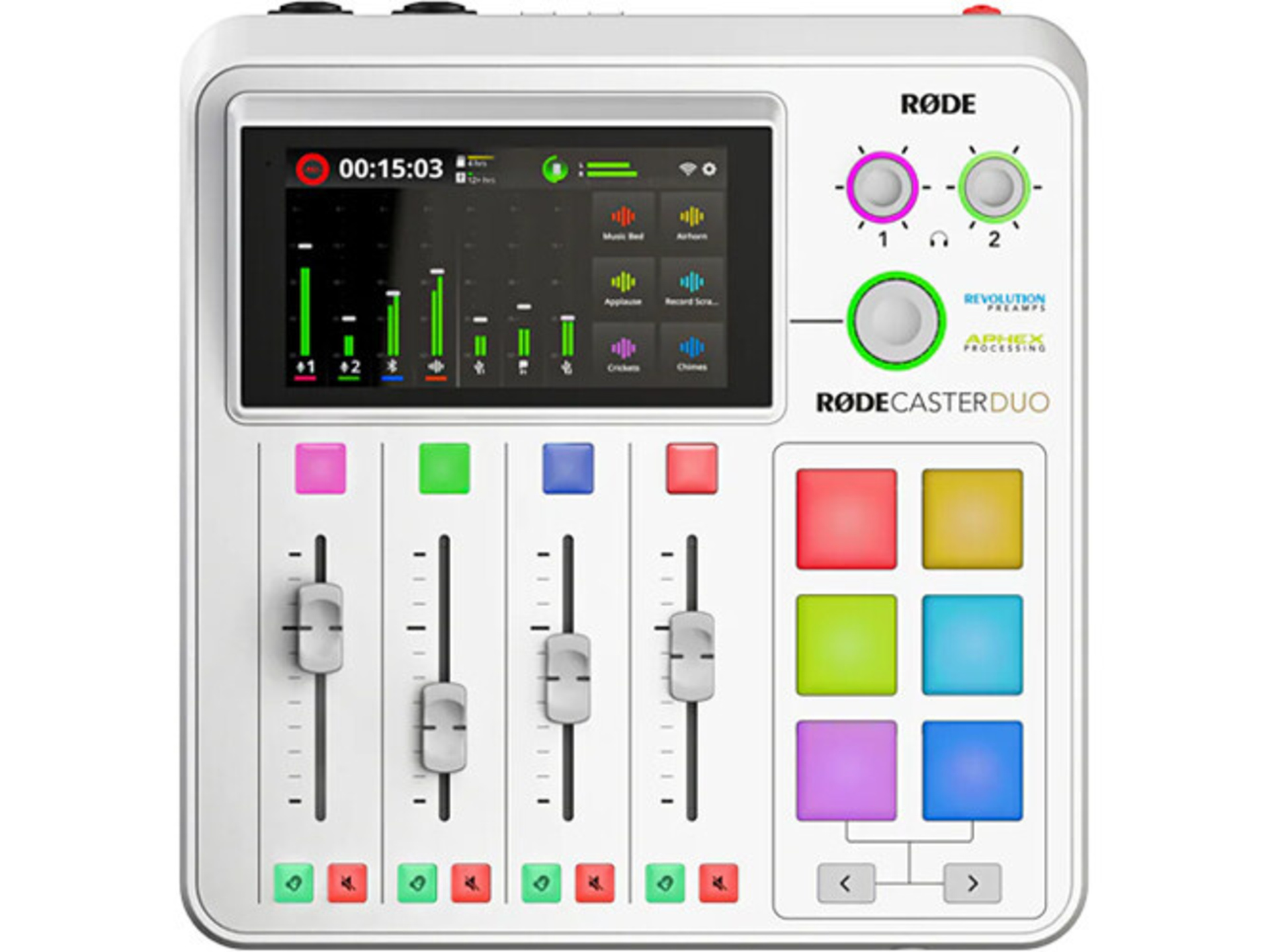 RODE RODECaster Duo Compact Mixer (White)