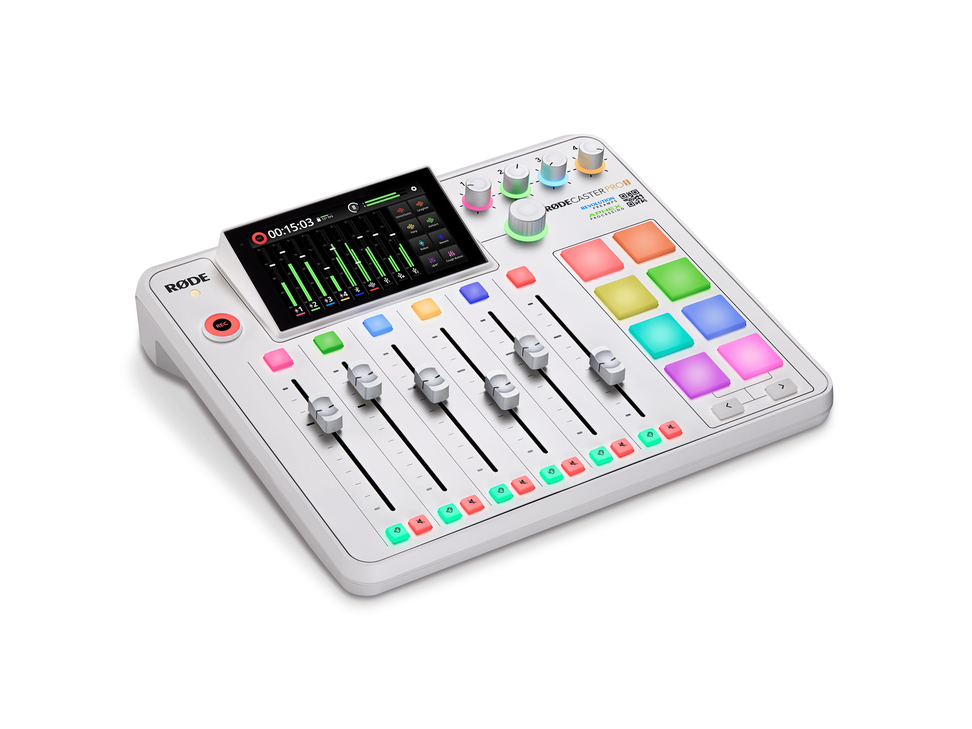 RODE RODECaster Pro II Integrated Podcast Production Studio (White)
