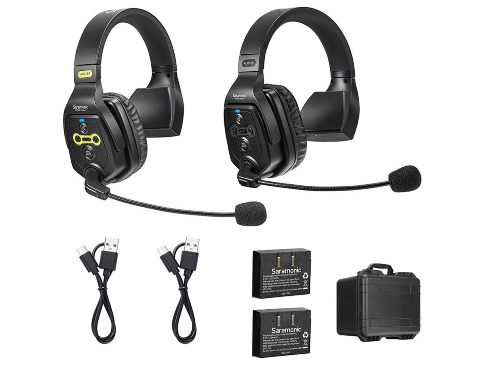 Saramonic WiTalk-WT2S 2-Person Wireless Intercom System with Single-Ear Headsets (1.9 GHz)