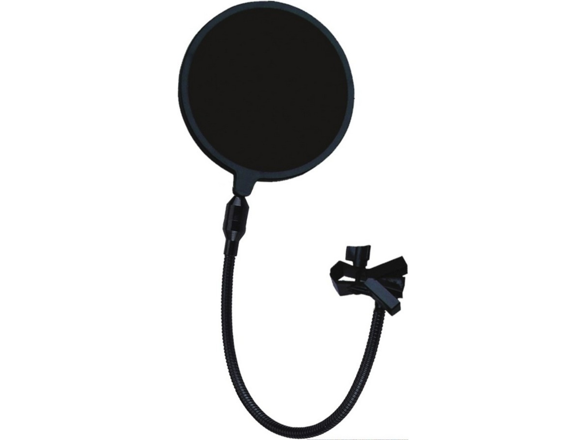 Proel Mic Pop Shield on Gooseneck Fitting with Case (Black)