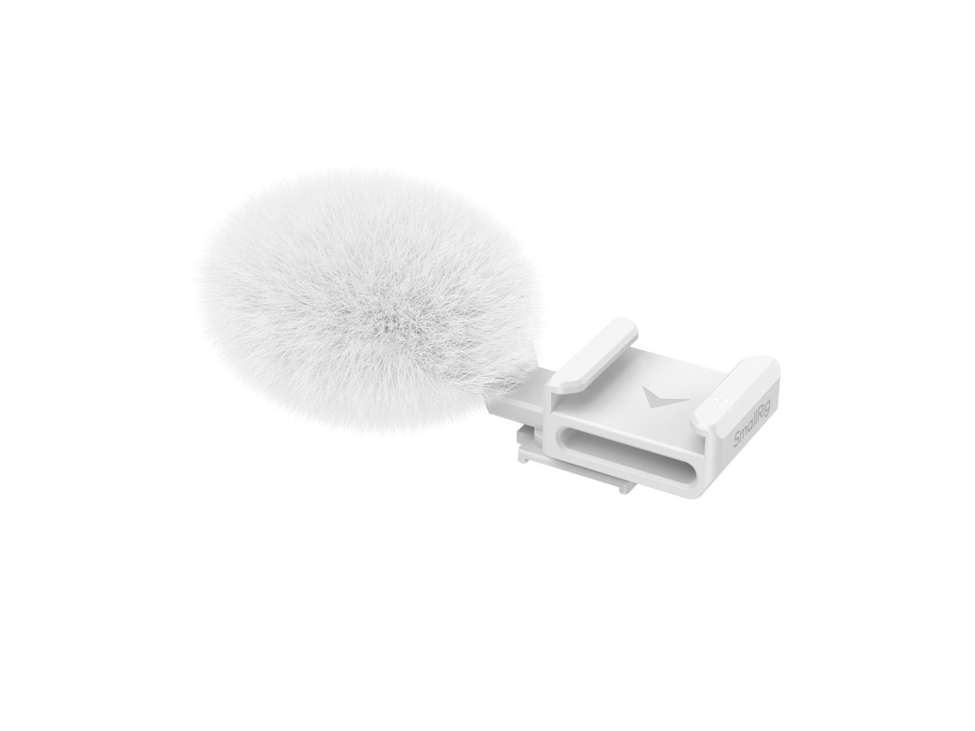 SmallRig 4734 Cold Shoe Adapter with Furry Windscreen for Sony ZV Series (White)