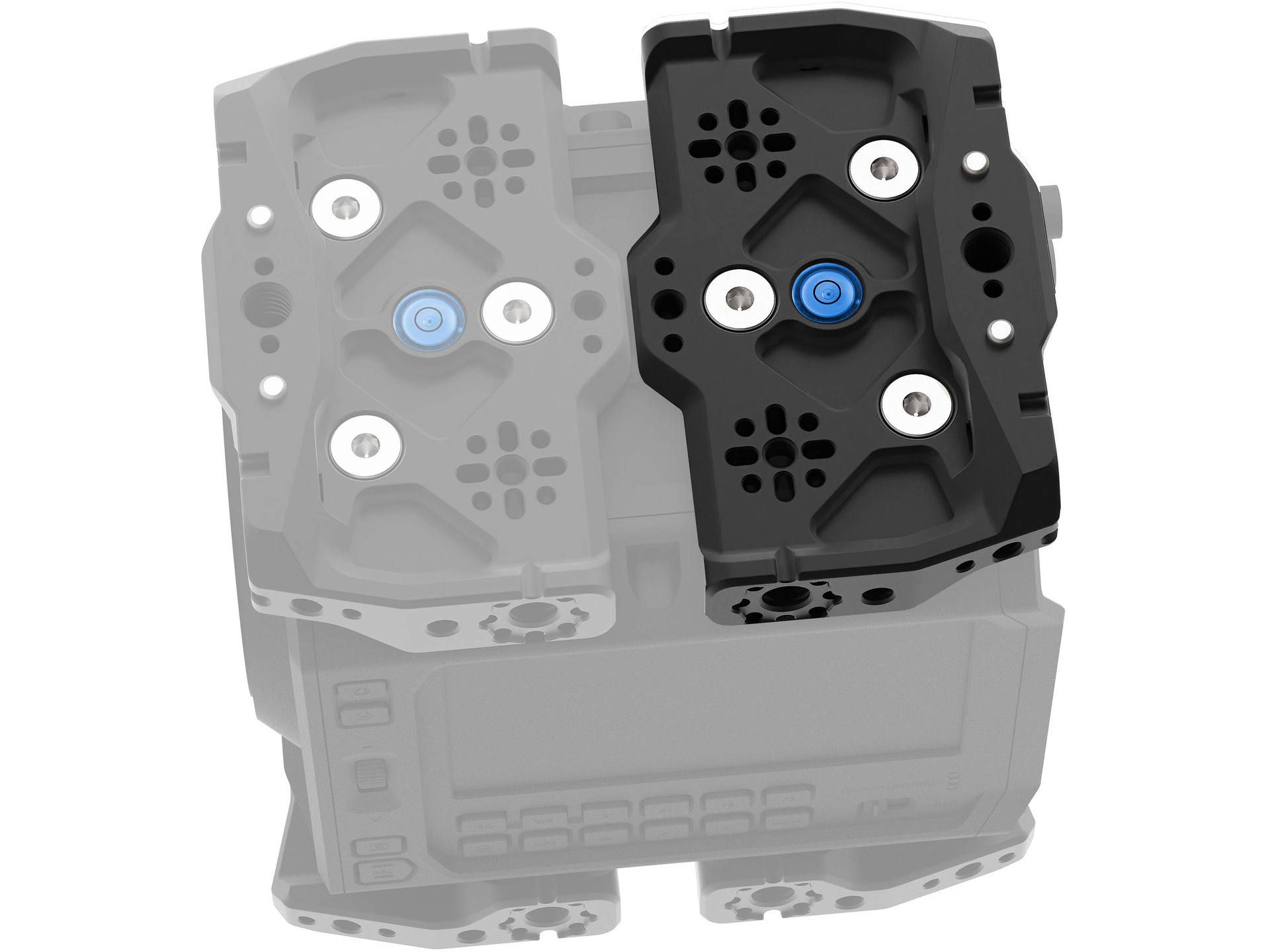 Kondor Blue Top Half Plate for PYXIS Cage System (Raven Black)