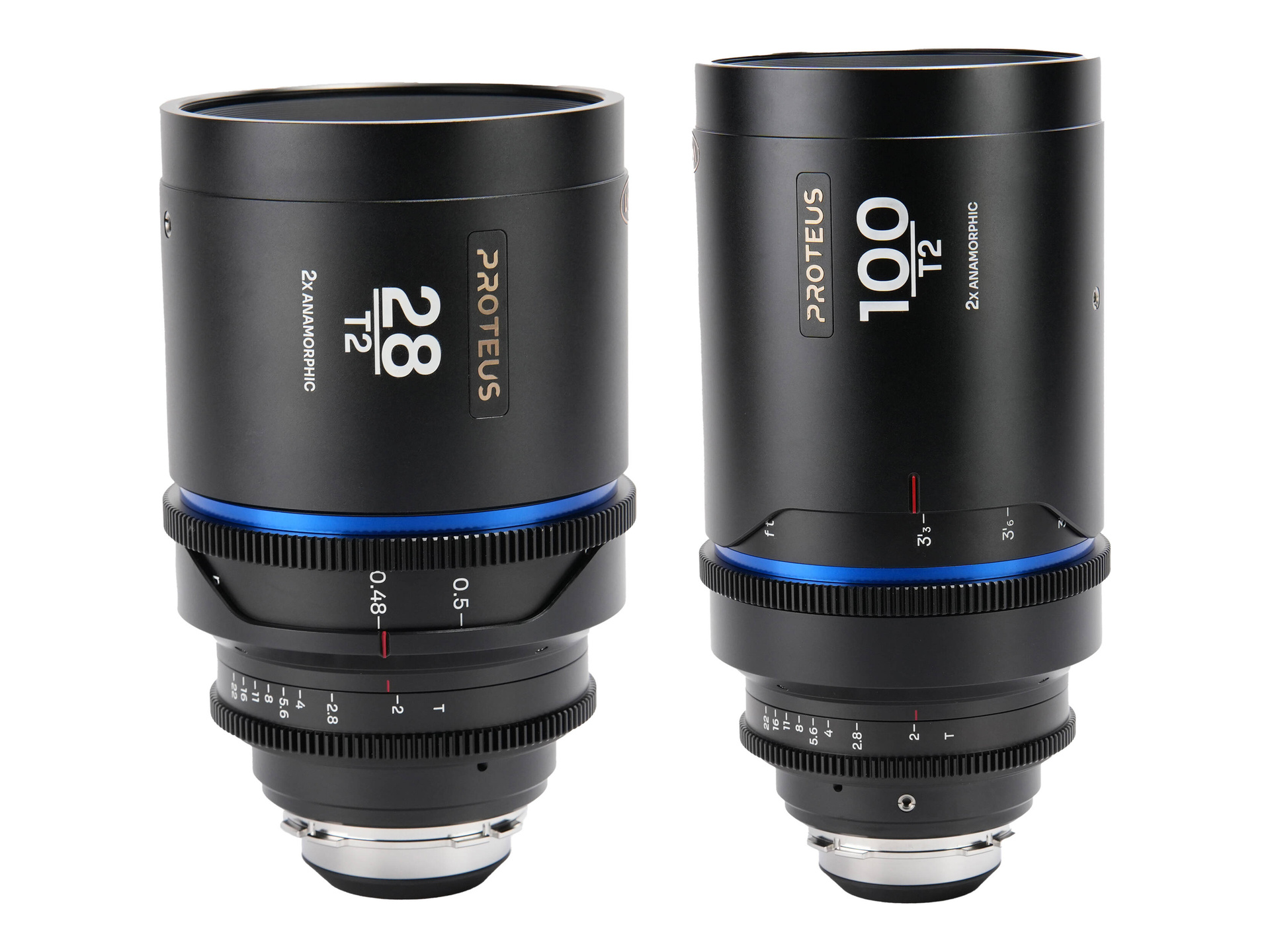 Laowa Proteus 28mm and 100mm 2X Anamorphic 2-Lens Bundle with EF Adapter (Arri PL, Blue, Metres)