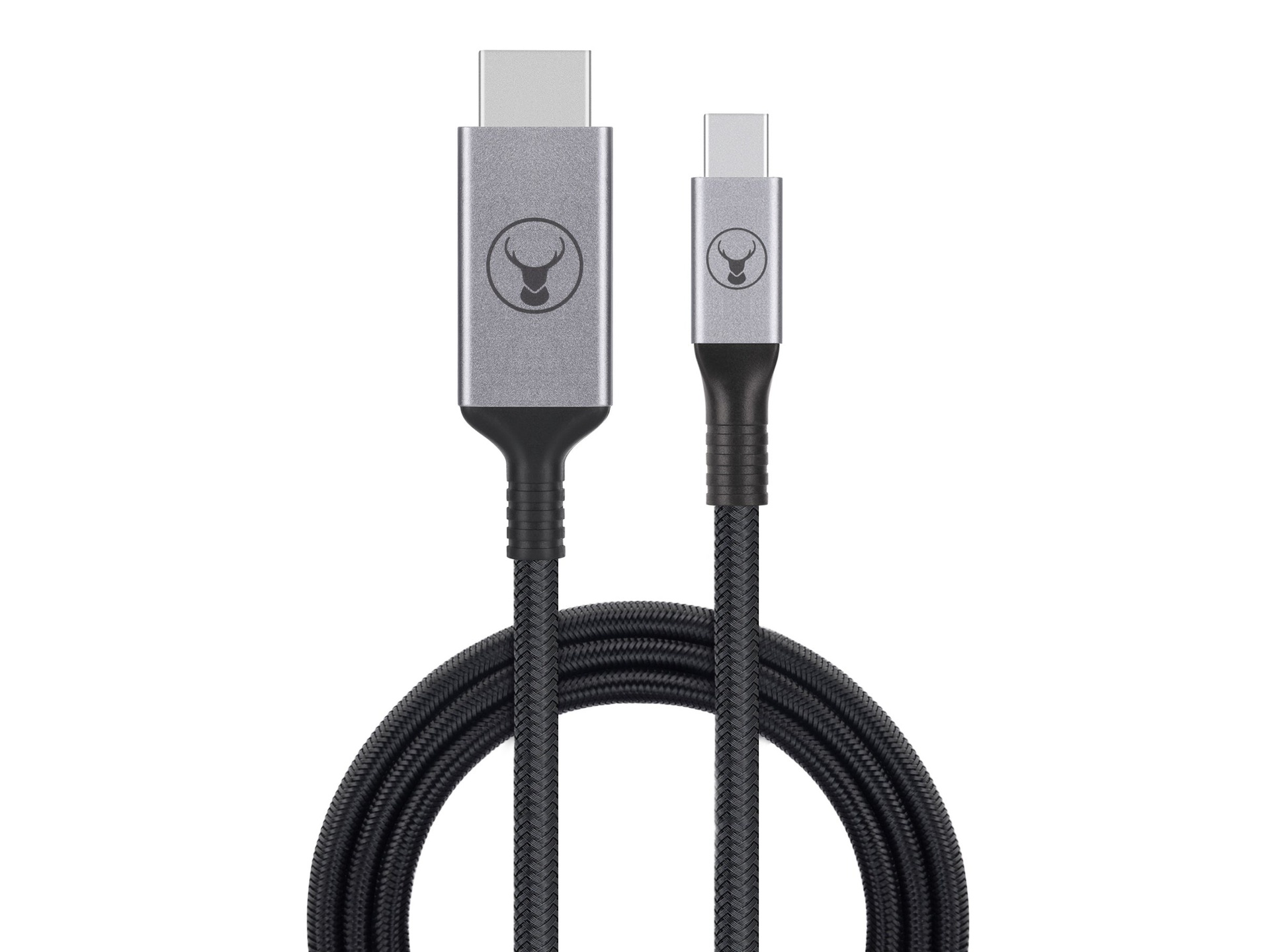 Bonelk Mini DisplayPort to HDMI Long Life Cable (1.5m, Black/Space Grey)