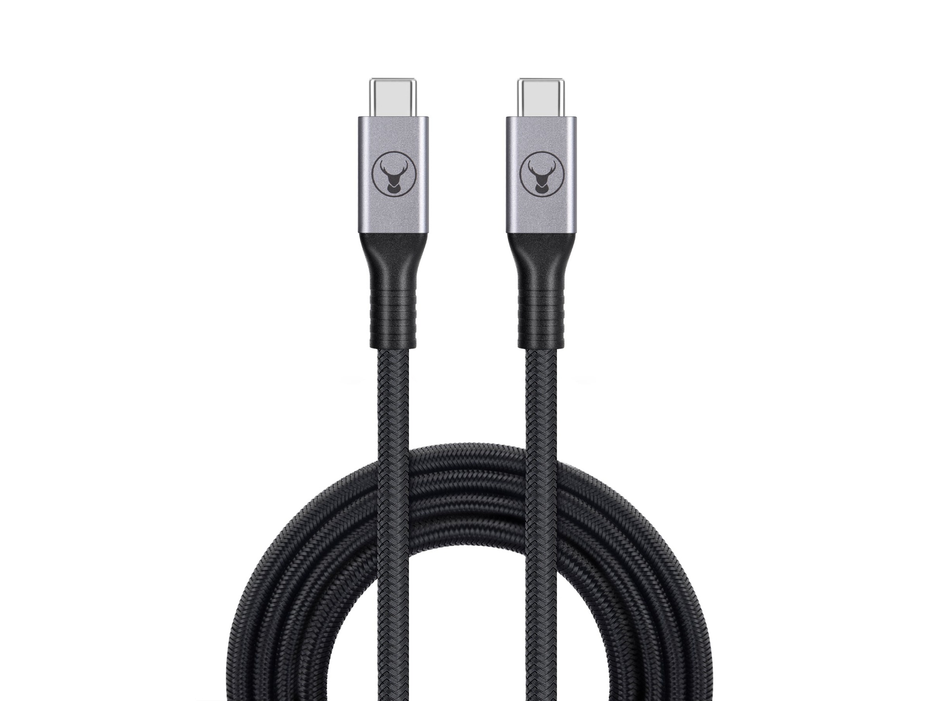 Bonelk USB-C Long Life Cable (2m, Black/Space Grey)