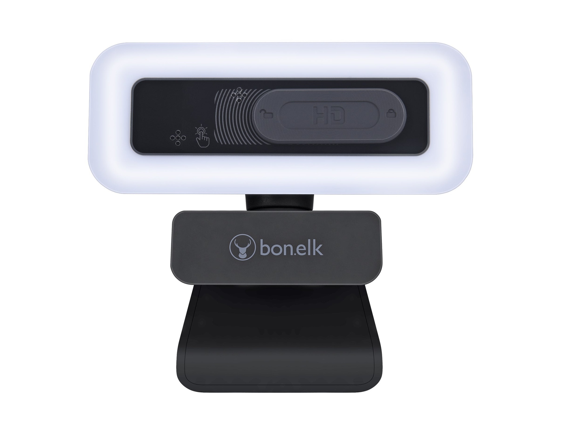 Bonelk Clip On USB 1080p Pro LED Webcam (Black)