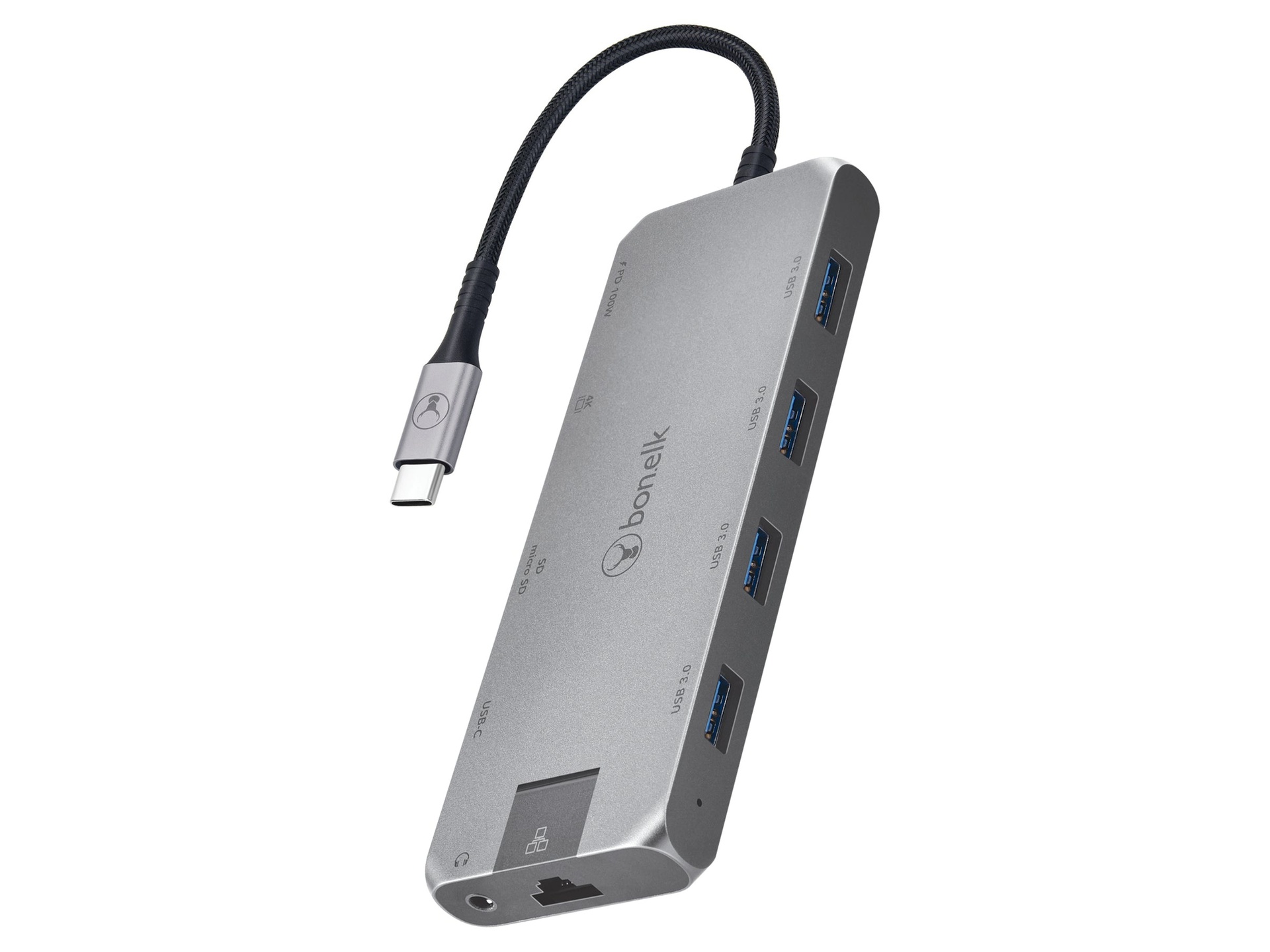 Bonelk Long-Life USB-C to 11-in-1 Multiport Hub (Space Grey)