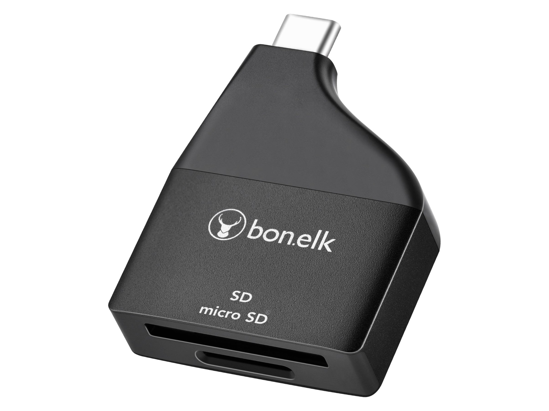 Bonelk USB-C to MicroSD/SD Adapter (Black)