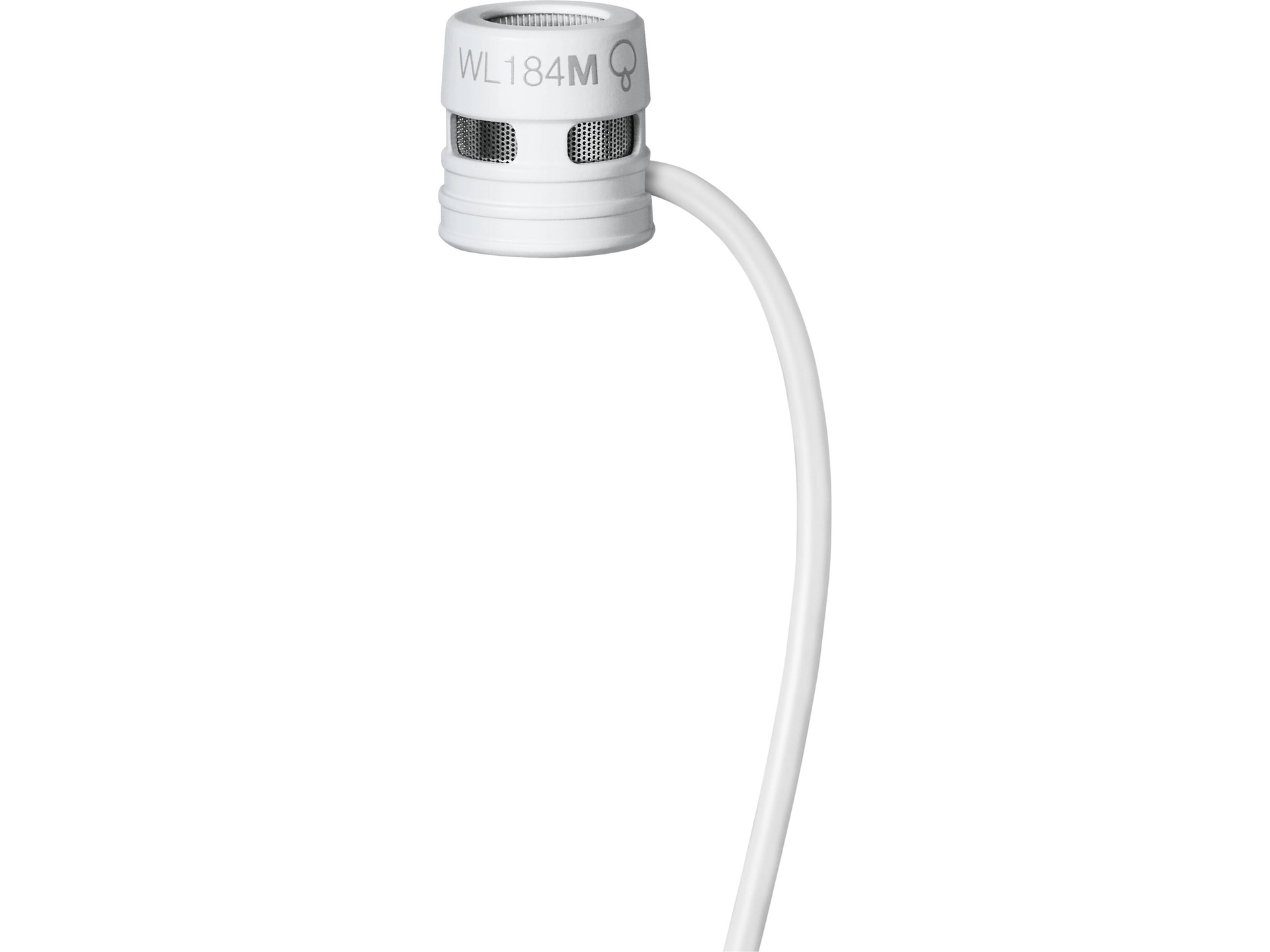 Shure WL184m Low-Profile Supercardioid Lavalier Microphone with TA4F Connector (White)