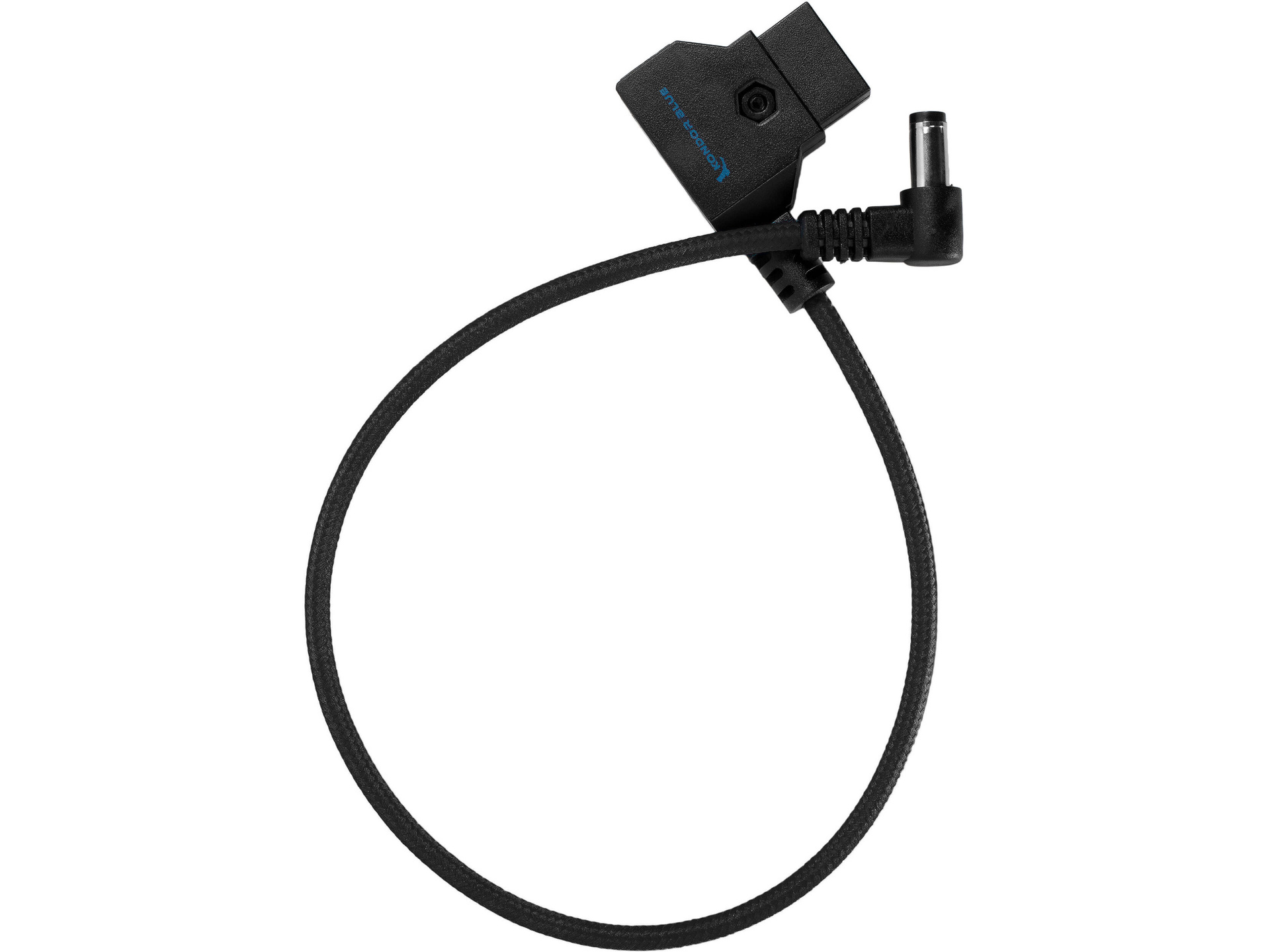 Kondor Blue Straight D-Tap to DC 2.5mm Right-Angle Cable (Raven Black, 38cm)
