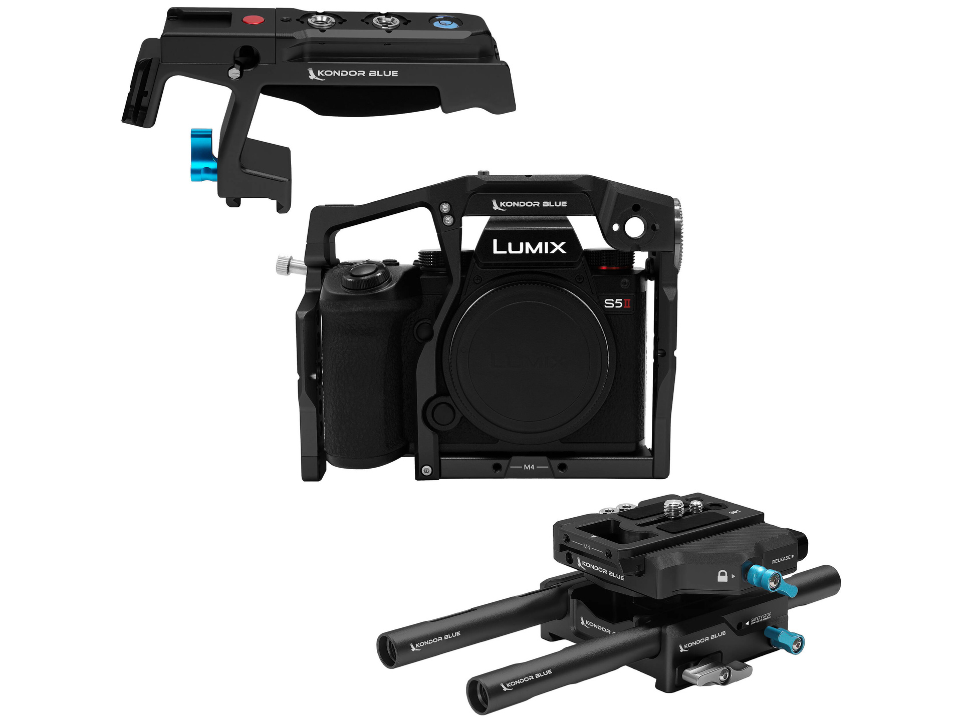 Kondor Blue Base Rig MK II for Lumix S5 II/X (Raven Black)