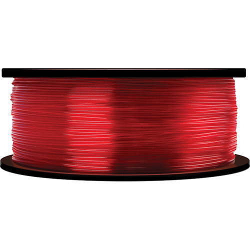MakerBot PLA Filament for 3D Printers (1.75mm, Translucent Red)