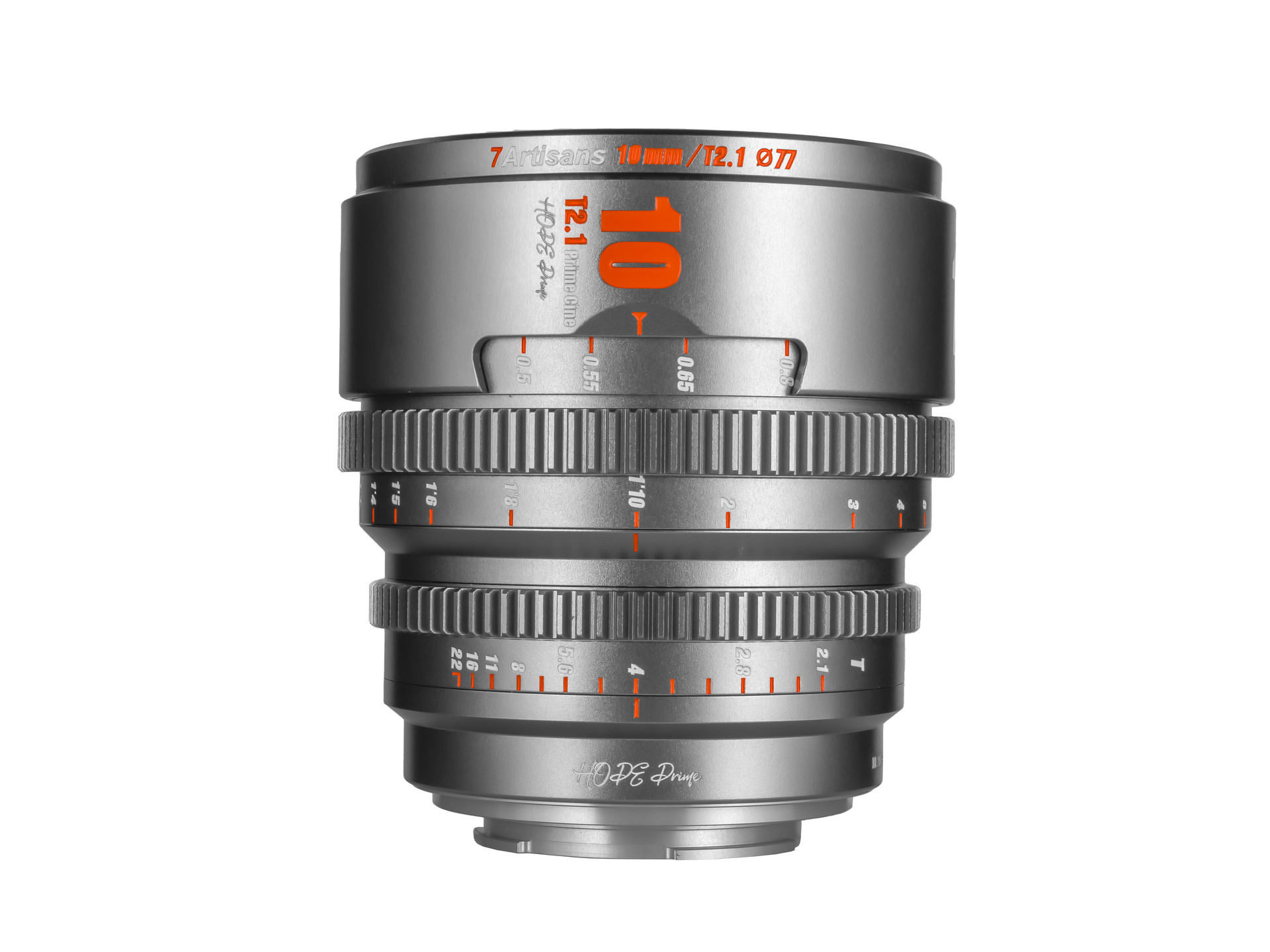 7Artisans HOPE 10mm T2.1 Cine Lens (MFT Mount, Grey)