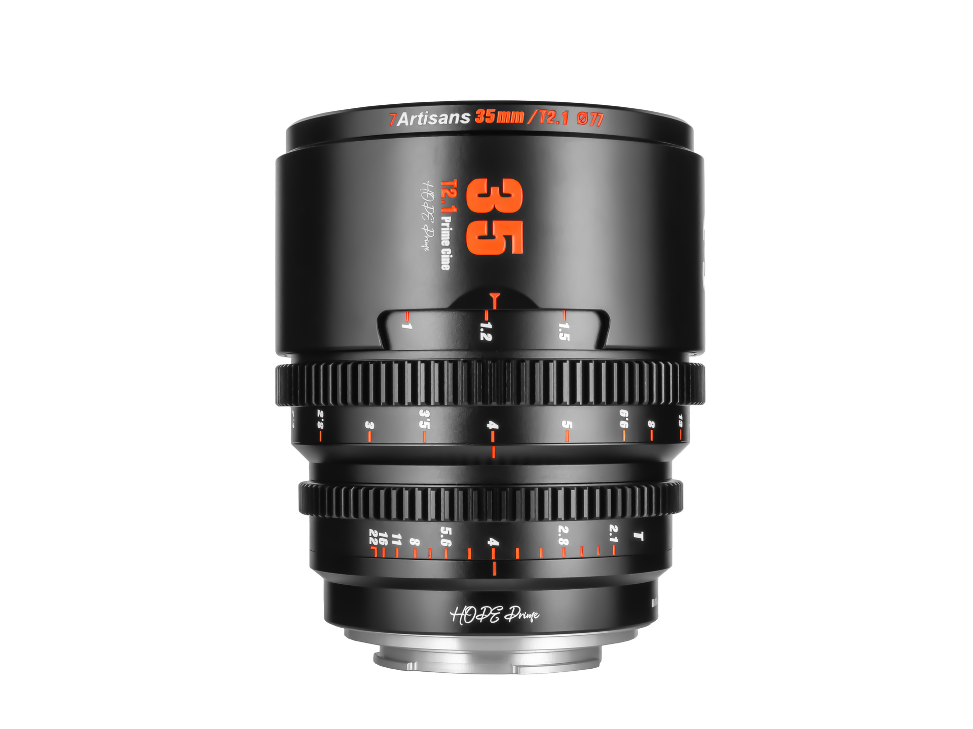 7Artisans HOPE 35mm T2.1 Cine Lens (RF Mount, Black)
