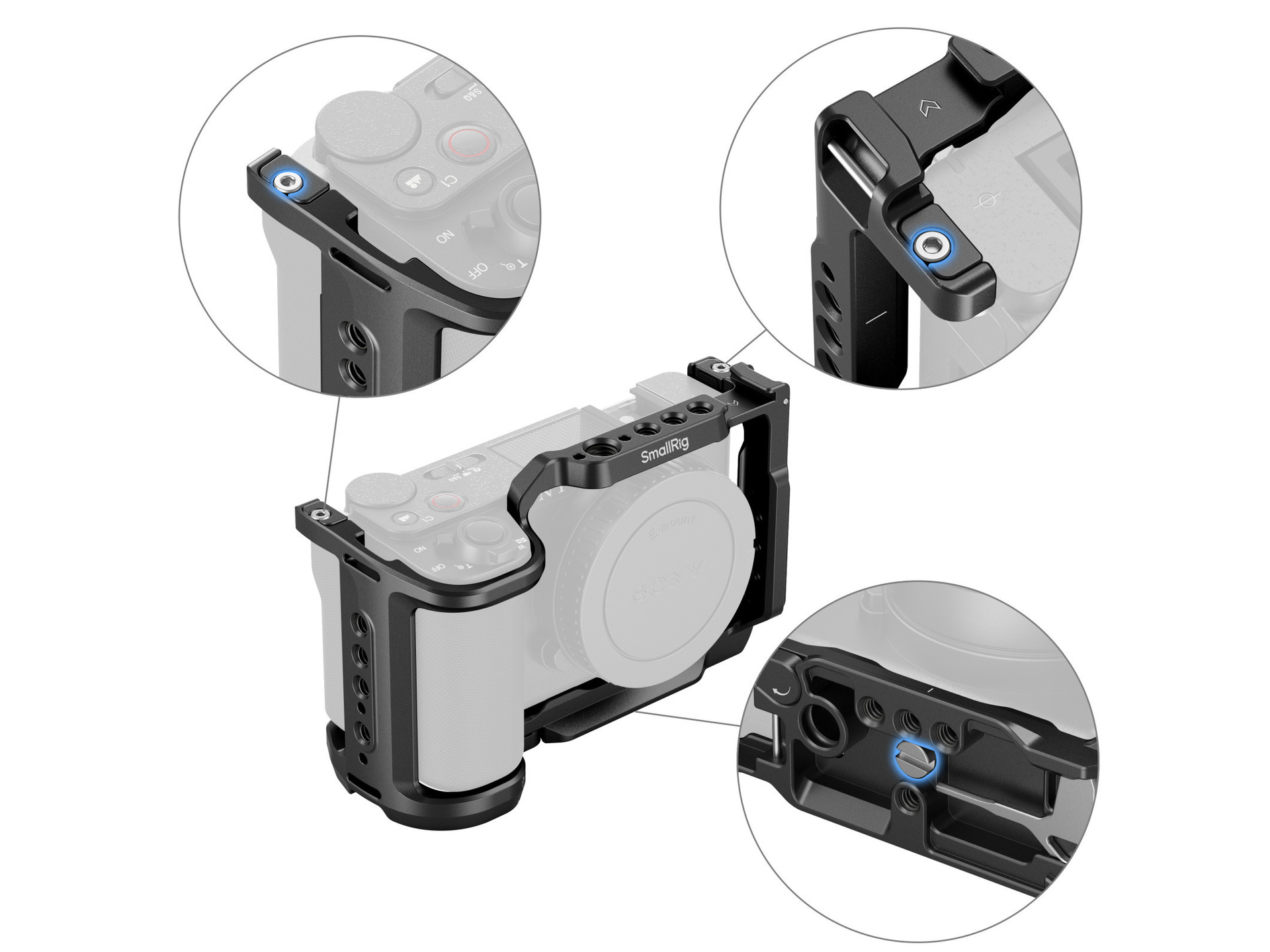 SmallRig 4867 Cage Kit for Sony ZV-E10 II | Rubber Monkey | AU