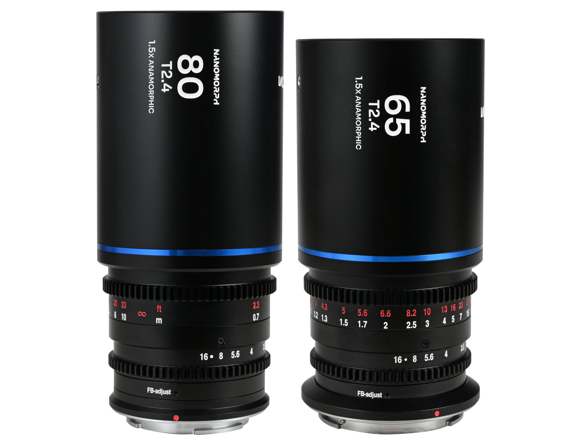 Laowa Nanomorph 65mm & 80mm T2.4 1.5X S35 2 Lens Bundle (DJI DL, Blue)