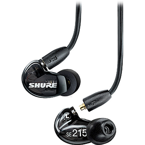 Shure SE215 Sound Isolating Earphones - Black