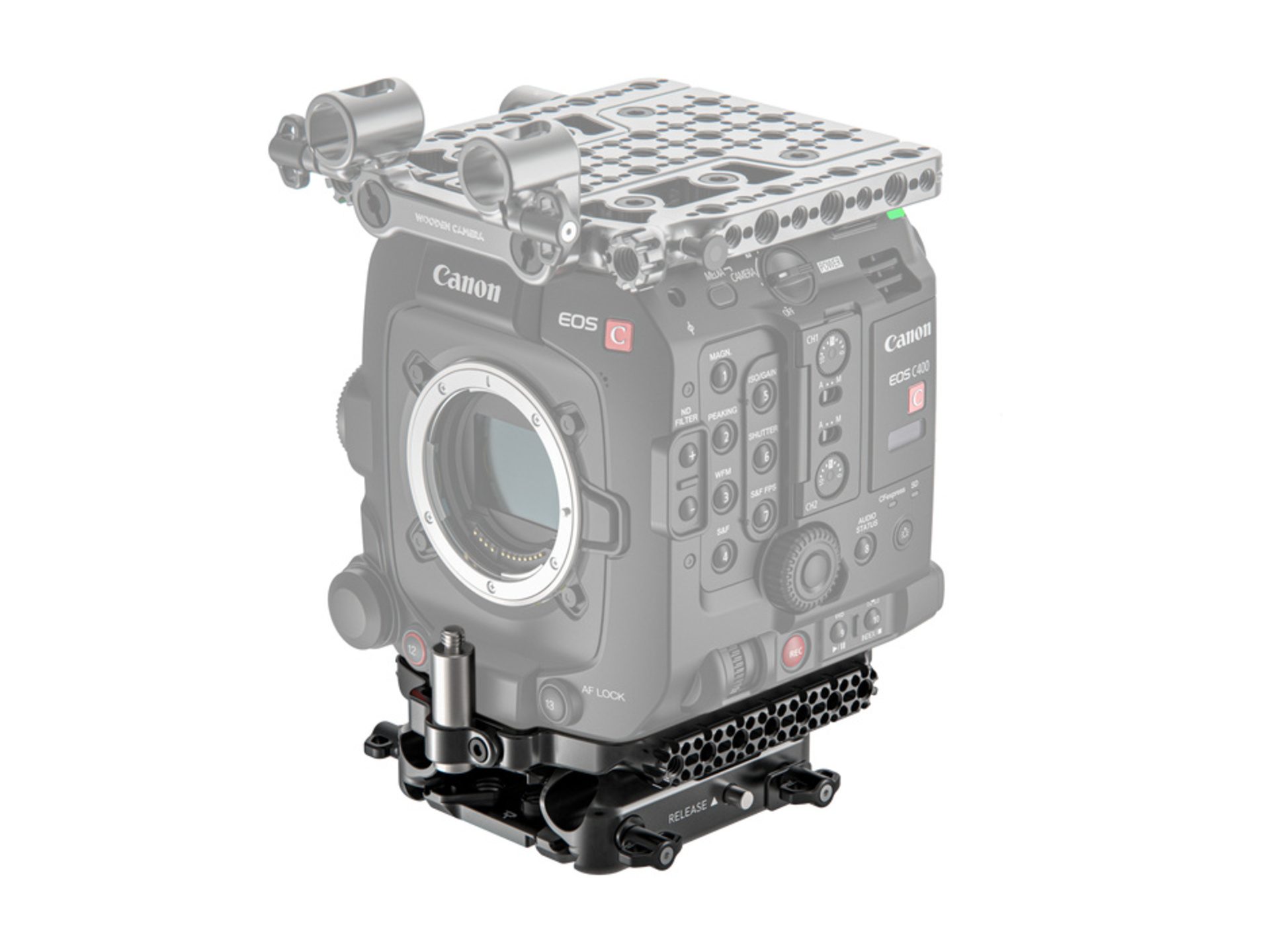 Wooden Camera Baseplate System for Canon C400