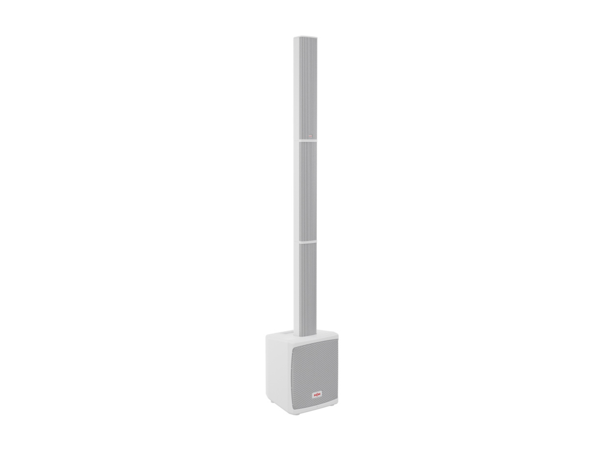 HH Electronics Tensor Solo All-in-One Column Powered PA System (White)