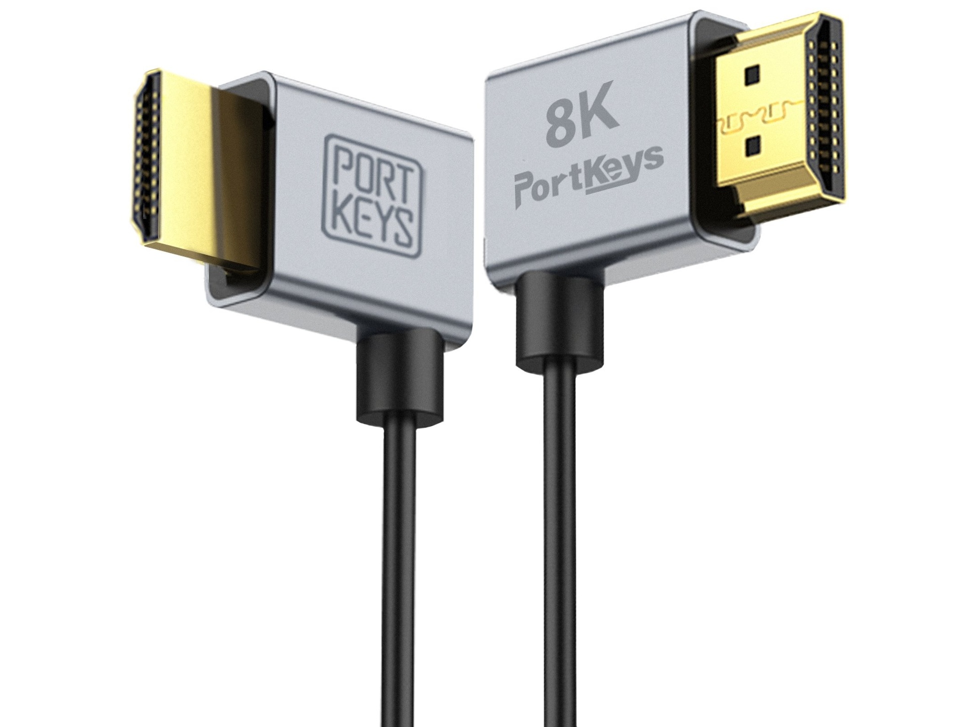 Portkeys 2.5mm Ultra Thin HDMI Cables (2 Pack)