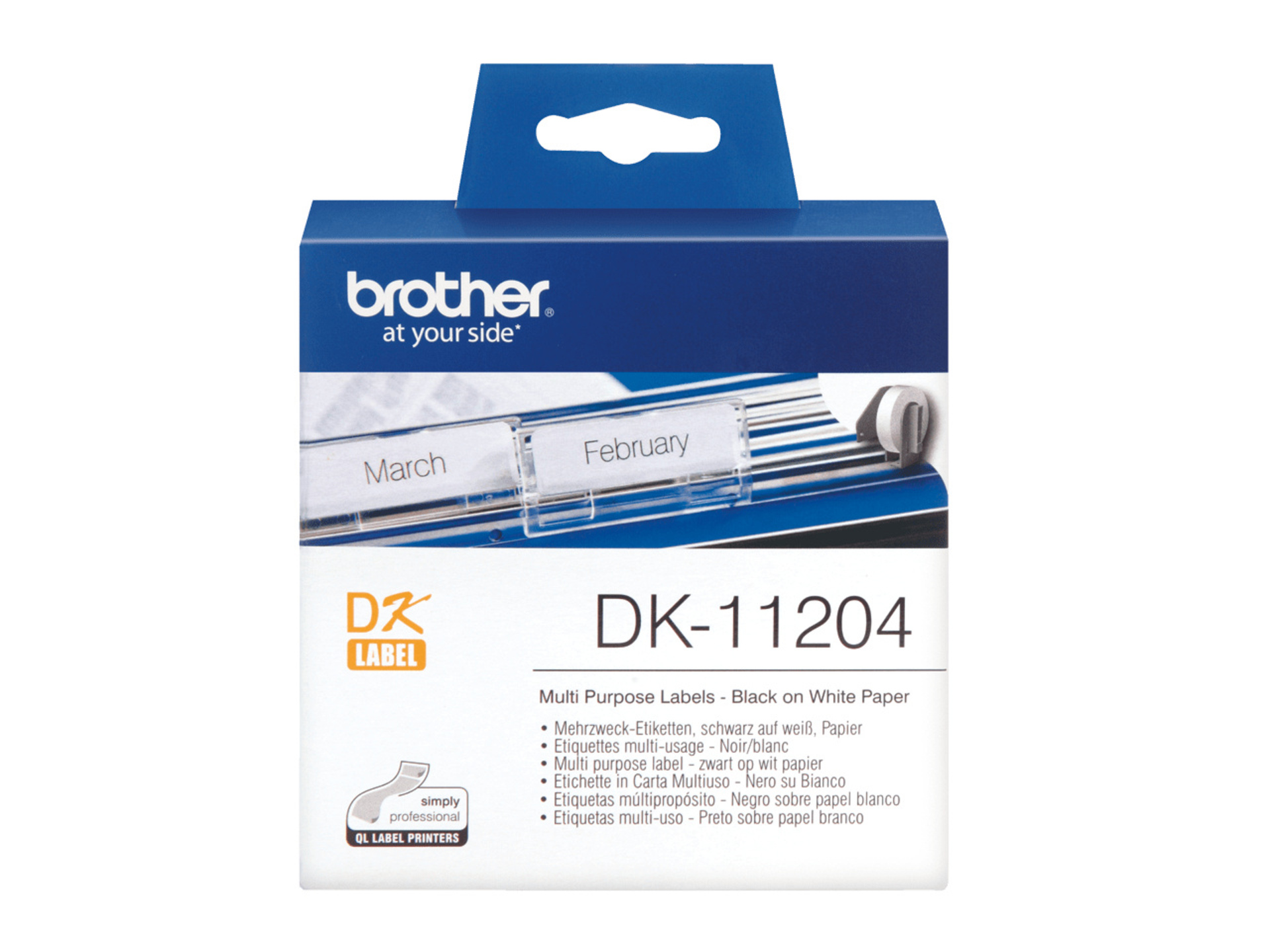 Brother DK11204 Multi-Purpose Address Labels (17mm x 54mm)