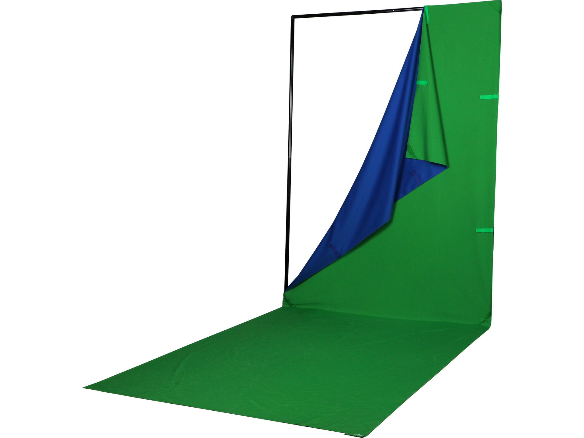 Phottix 4-in-1 Q-Drop Collapsible 5' x 13' Backdrop Kit (Green/Blue & Black/White)