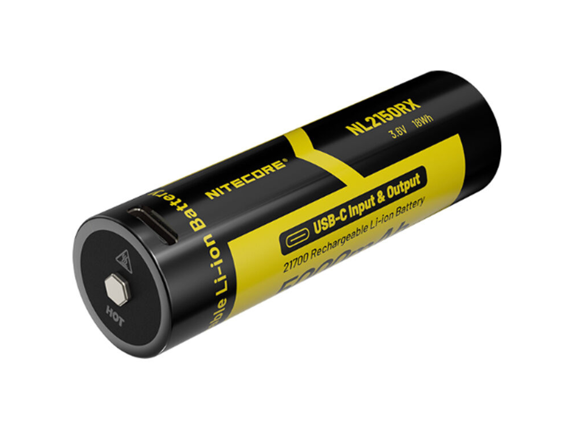 Nitecore NL2150RX 21700 Rechargeable Lithium-Ion Battery (3.6V, 5000mAh)