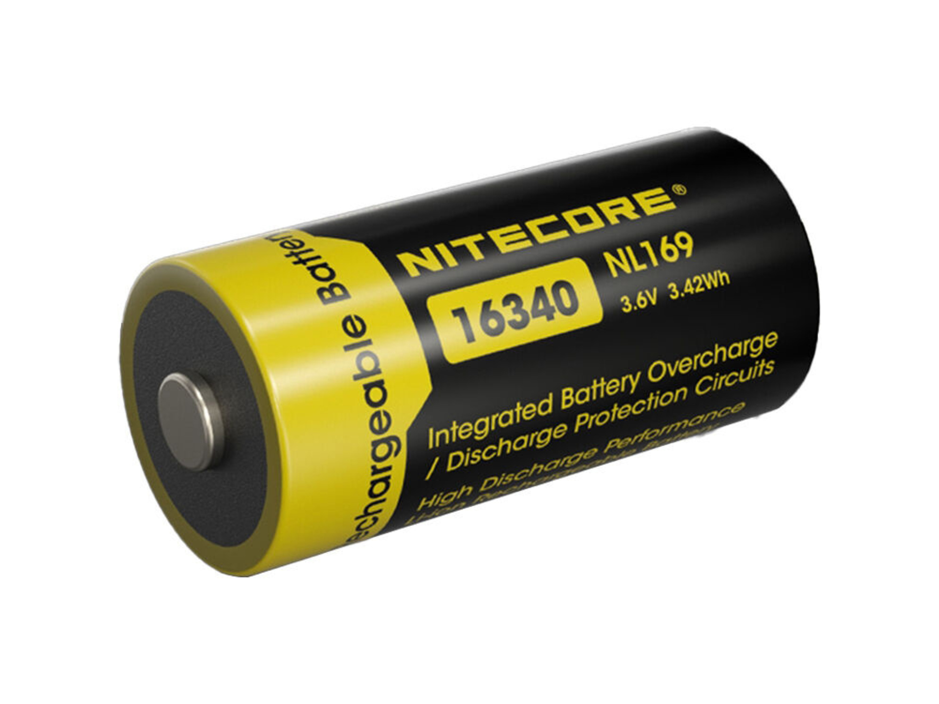 Nitecore NL169 16340 Li-Ion Rechargeable Battery (3.6V, 950mAh)