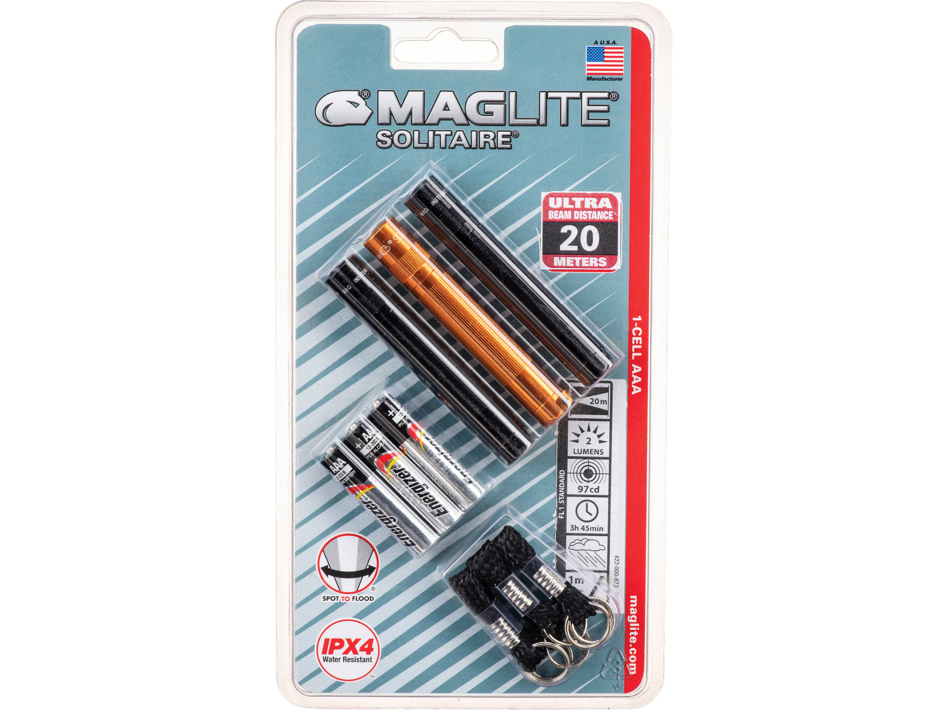 Maglite Solitaire 1-Cell AAA Incandescent Flashlight (3-Pack, Clamshell Packaging)