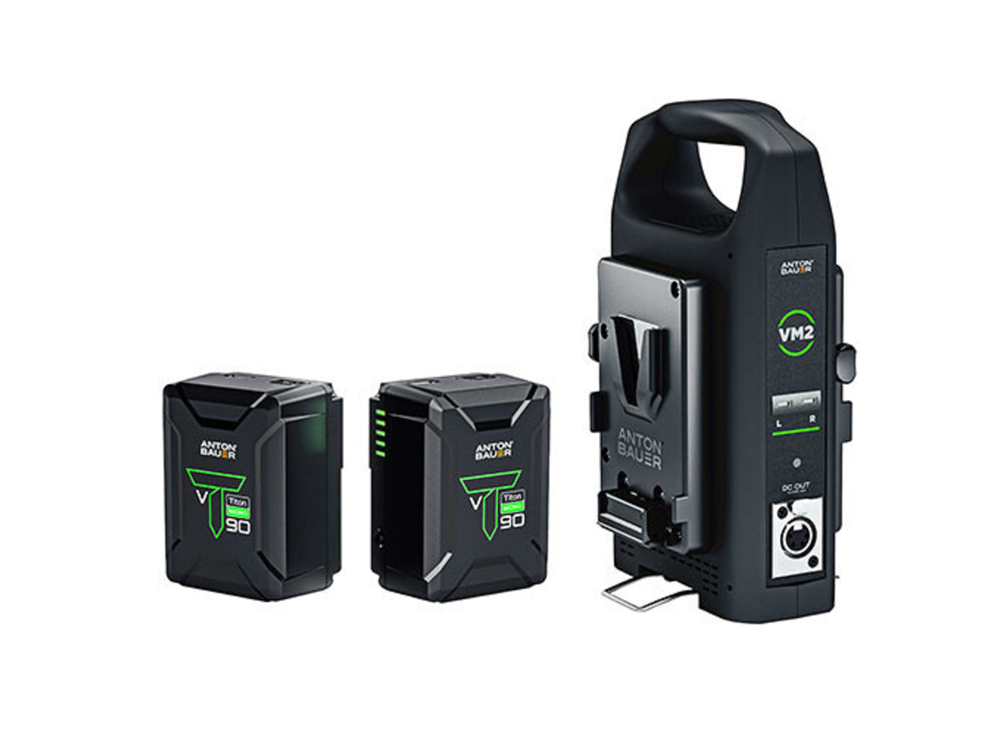 Anton Bauer Titon Micro 90 V-Mount Two-Battery Kit with VM2 Charger