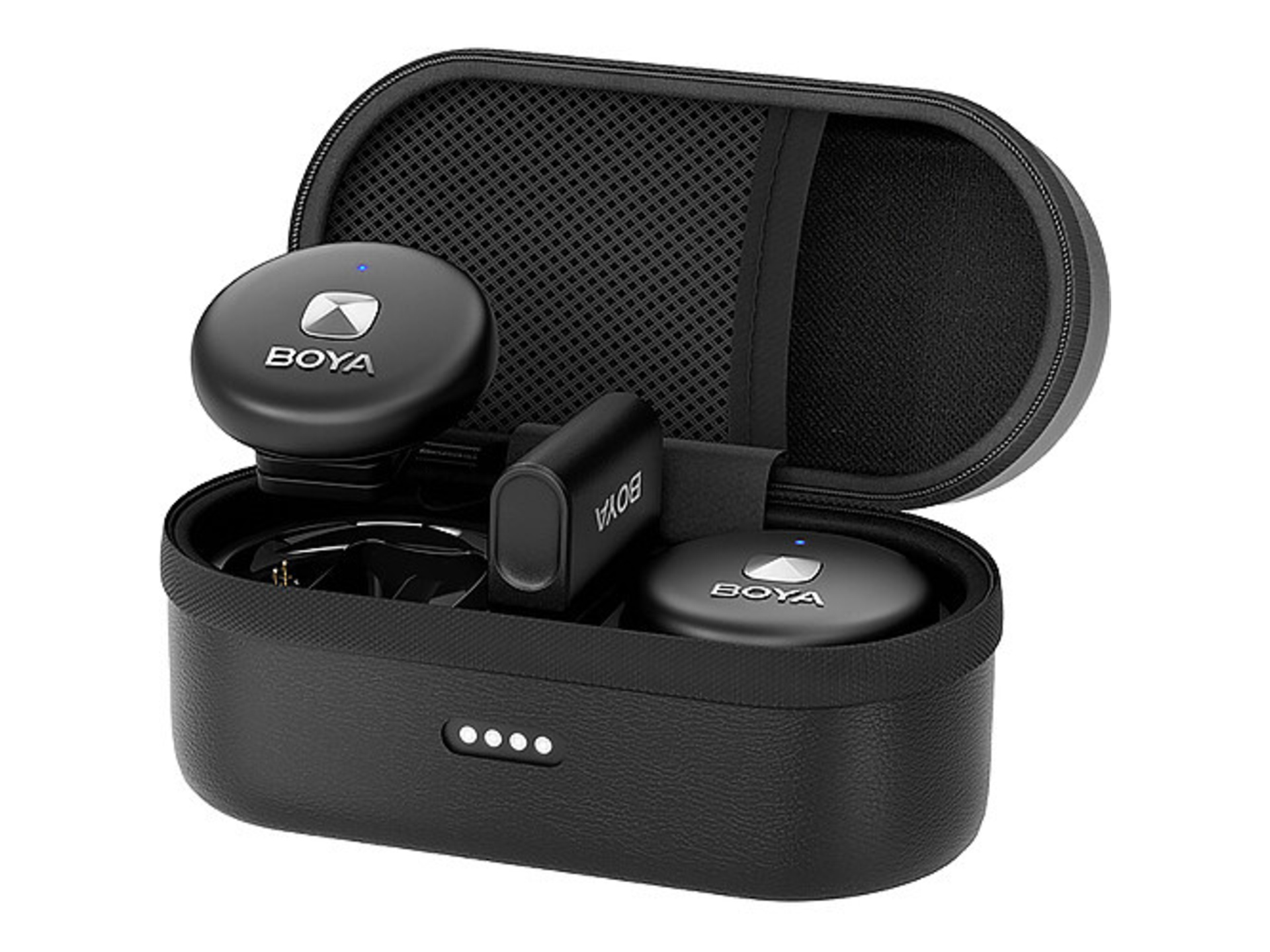 BOYA OMIC-U 2-Person Wireless Microphone System with USB-C Connector for Mobile Devices (Black)