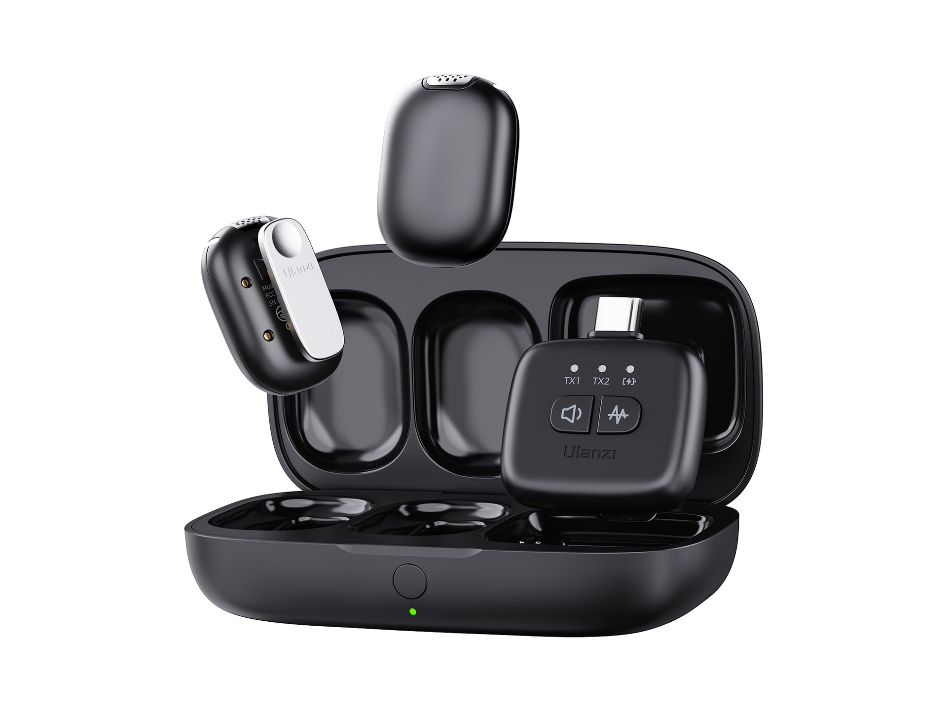 Ulanzi A30 Magic Beans Lavalier Microphone System (Black)