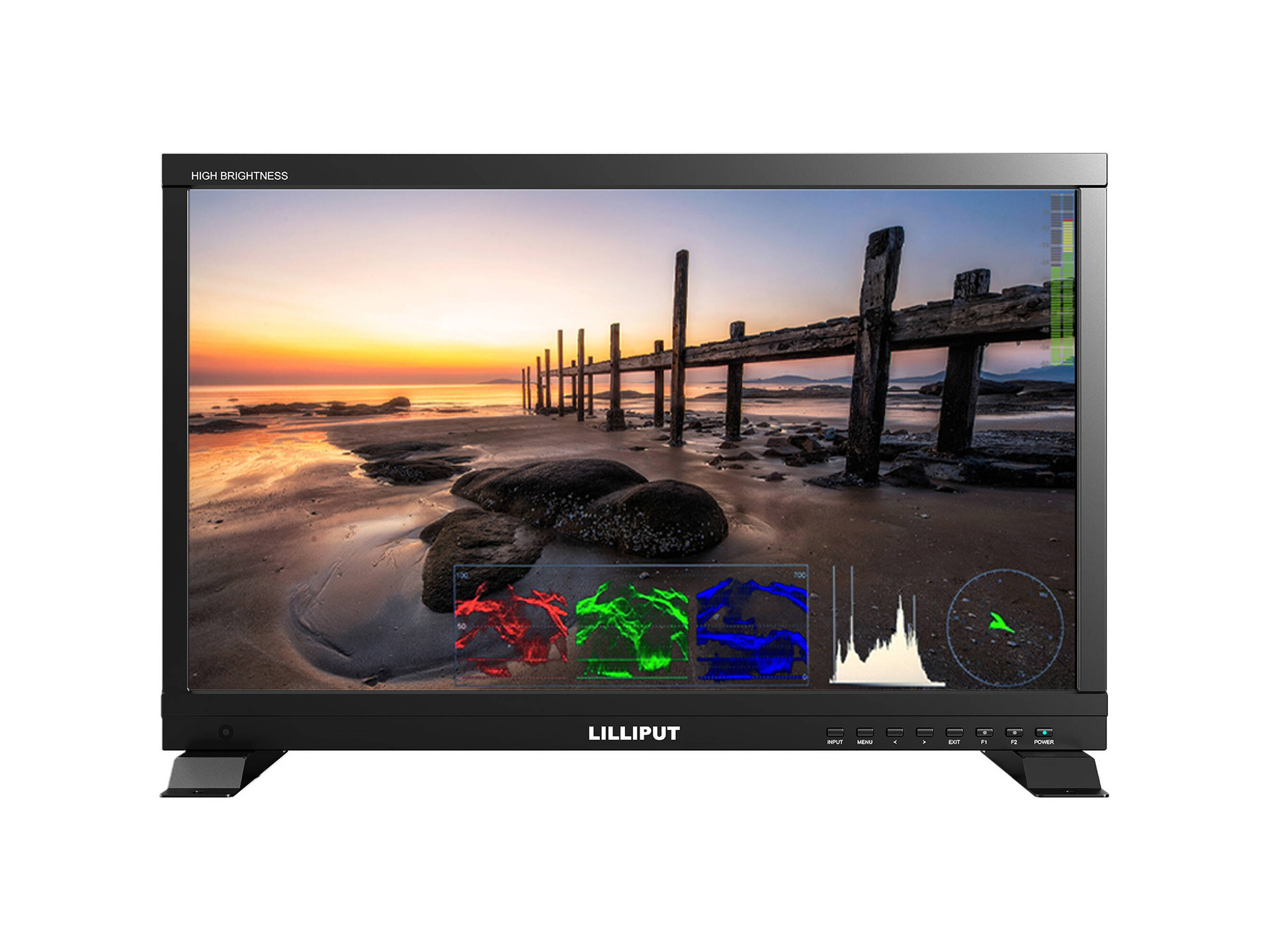 Lilliput PVM220S-H 21.5" High-Brightness Broadcast Monitor with Carry Case (V-Mount)