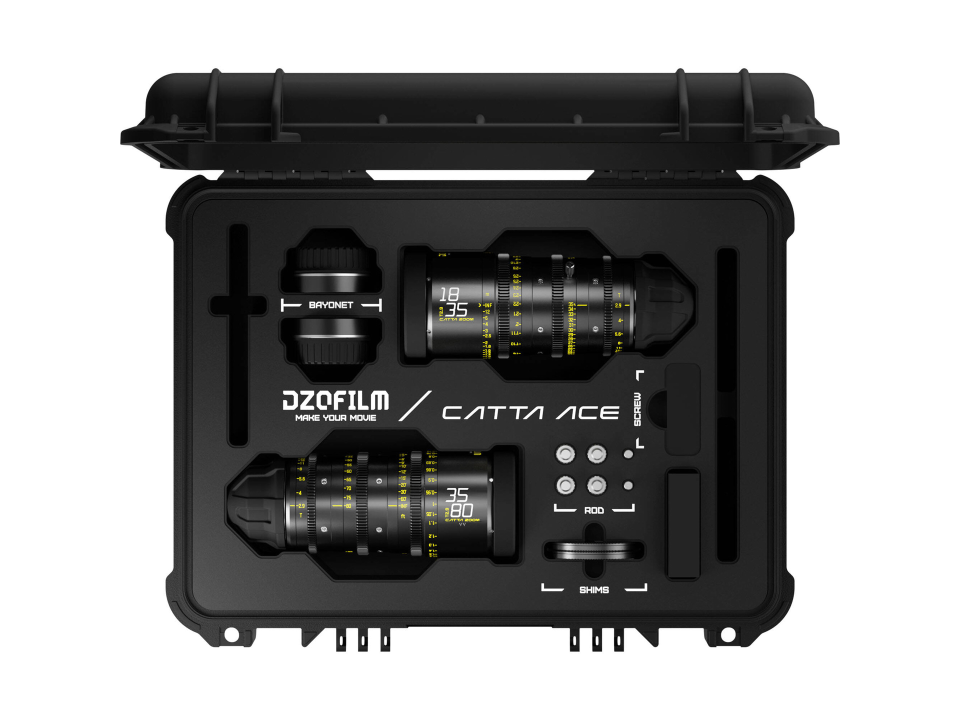 DZOFilm Catta Ace FF 18-35/35-80mm T2.9 Cine 2-Lens Bundle (PL/EF, Black)