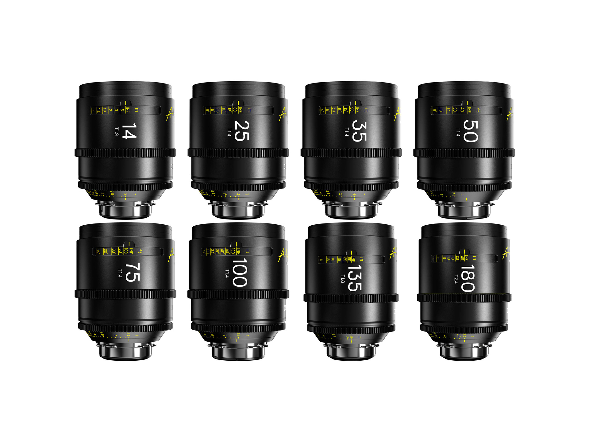 DZOFilm Arles FF/VV 8-Lens 14/25/35/50/75/100/135/180mm Set (ARRI PL)