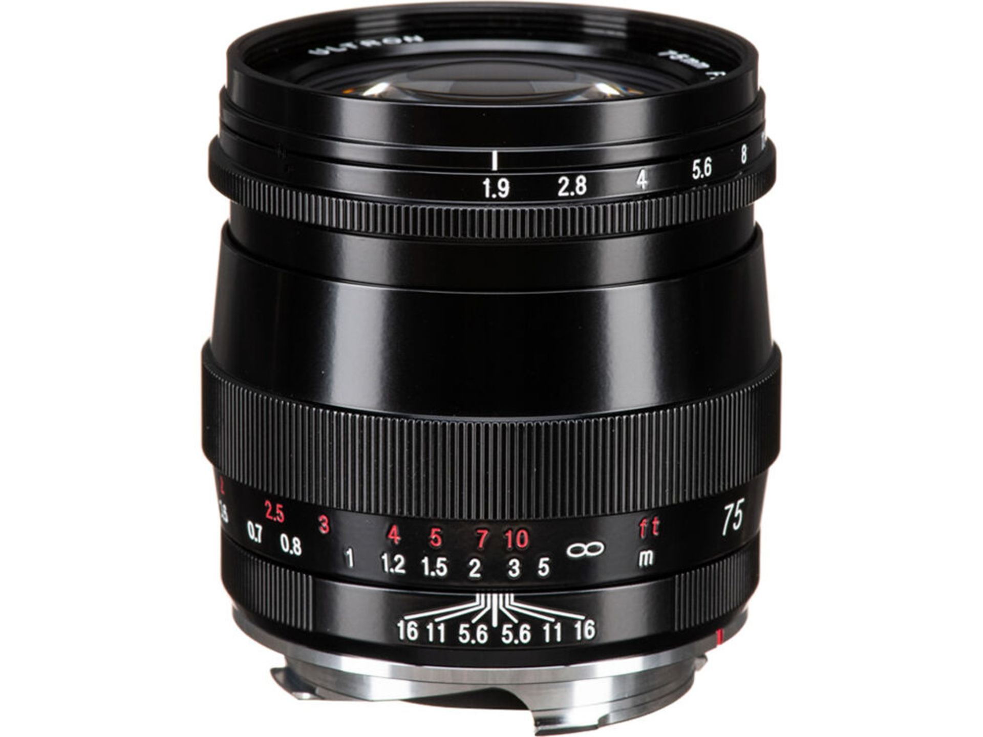 Voigtlander Ultron 75mm f/1.9 Lens (Single Coated, Black)