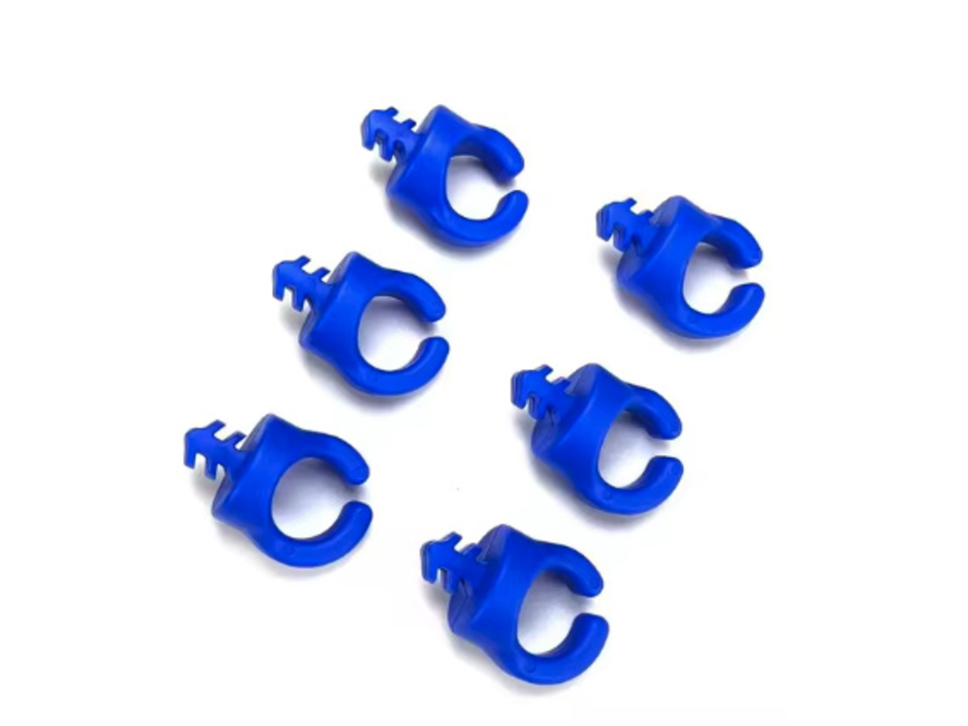 Titan 1/4"-20 Cable Management Clips (6 Pack, Blue)