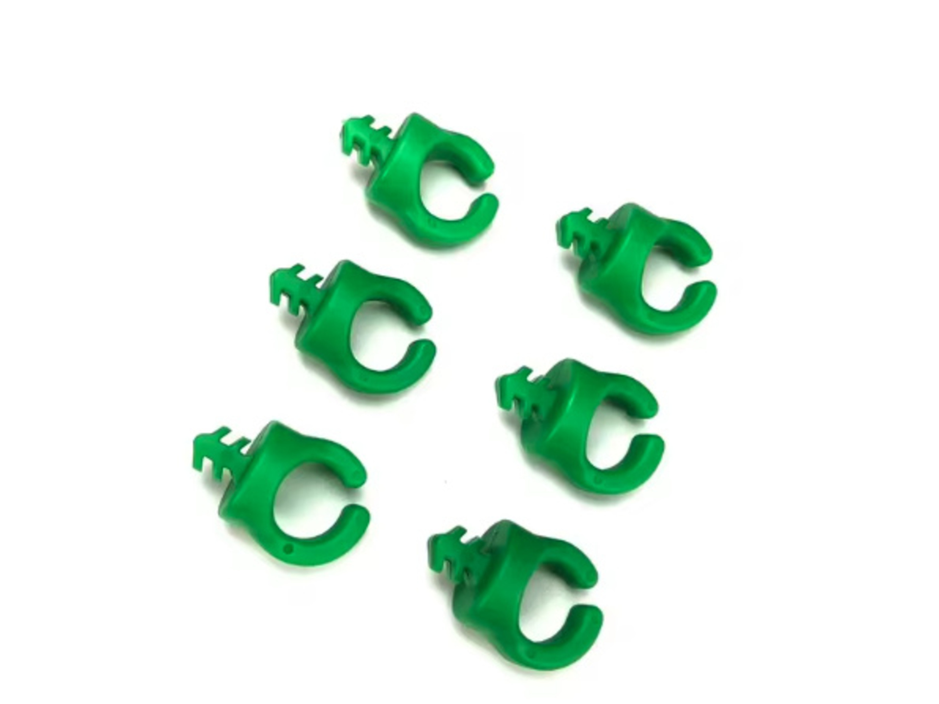Titan 1/4"-20 Cable Management Clips (6 Pack, Green)